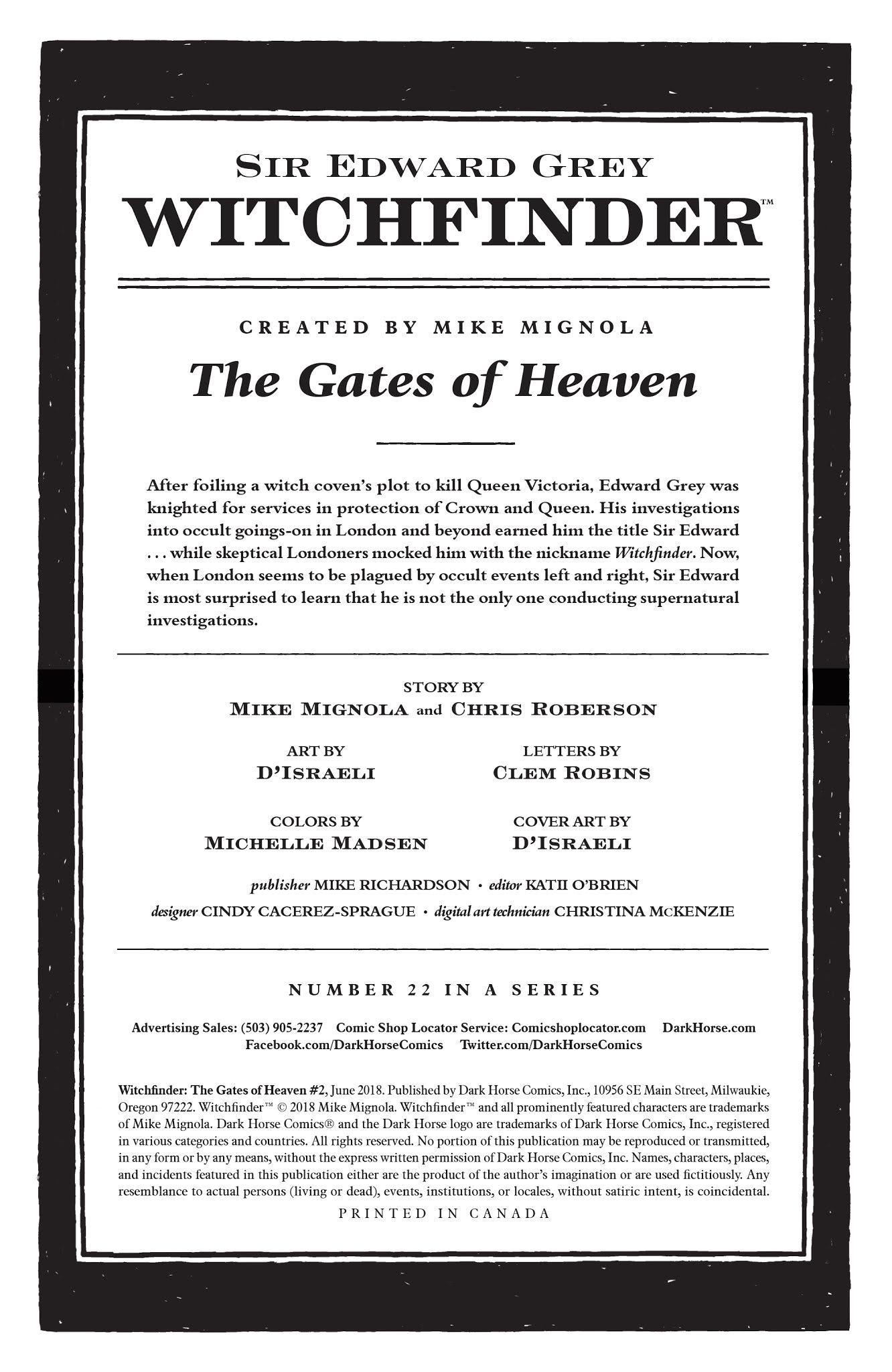 Read online Witchfinder: The Gates of Heaven comic -  Issue #2 - 2