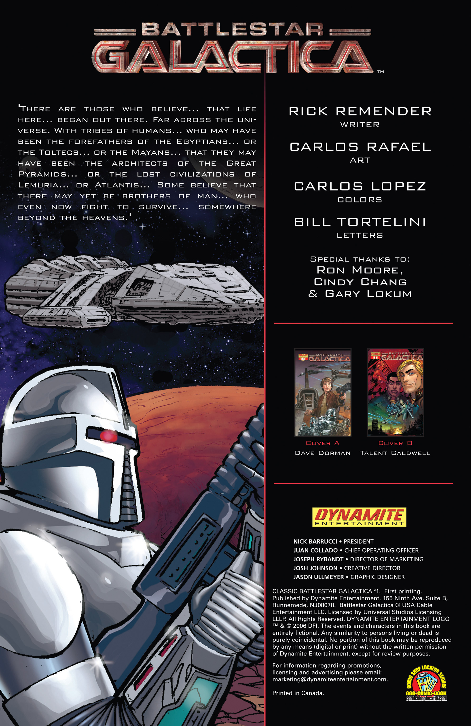 Read online Classic Battlestar Galactica (2006) comic -  Issue #1 - 3