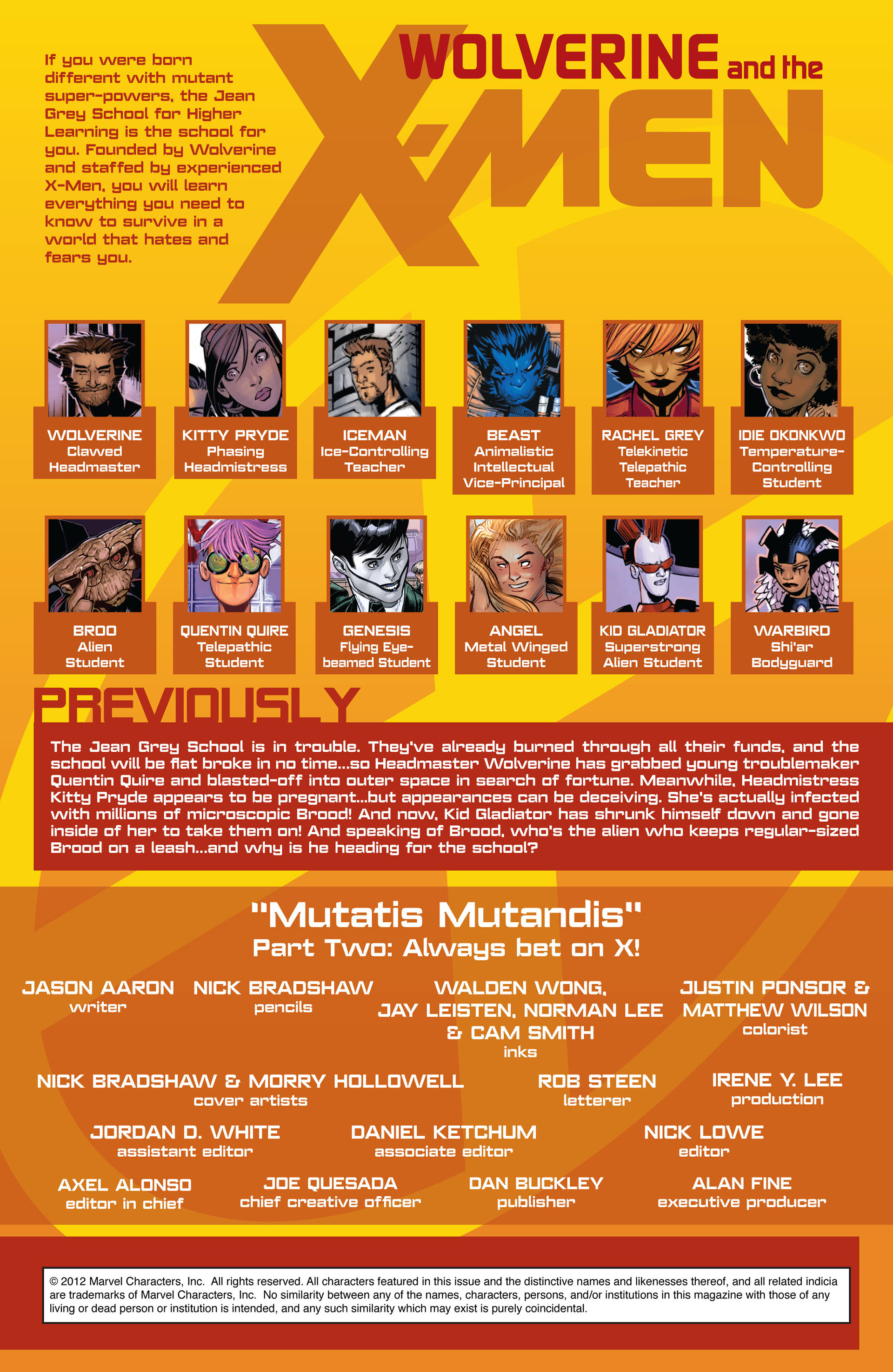 Read online Wolverine & The X-Men comic -  Issue #6 - 2