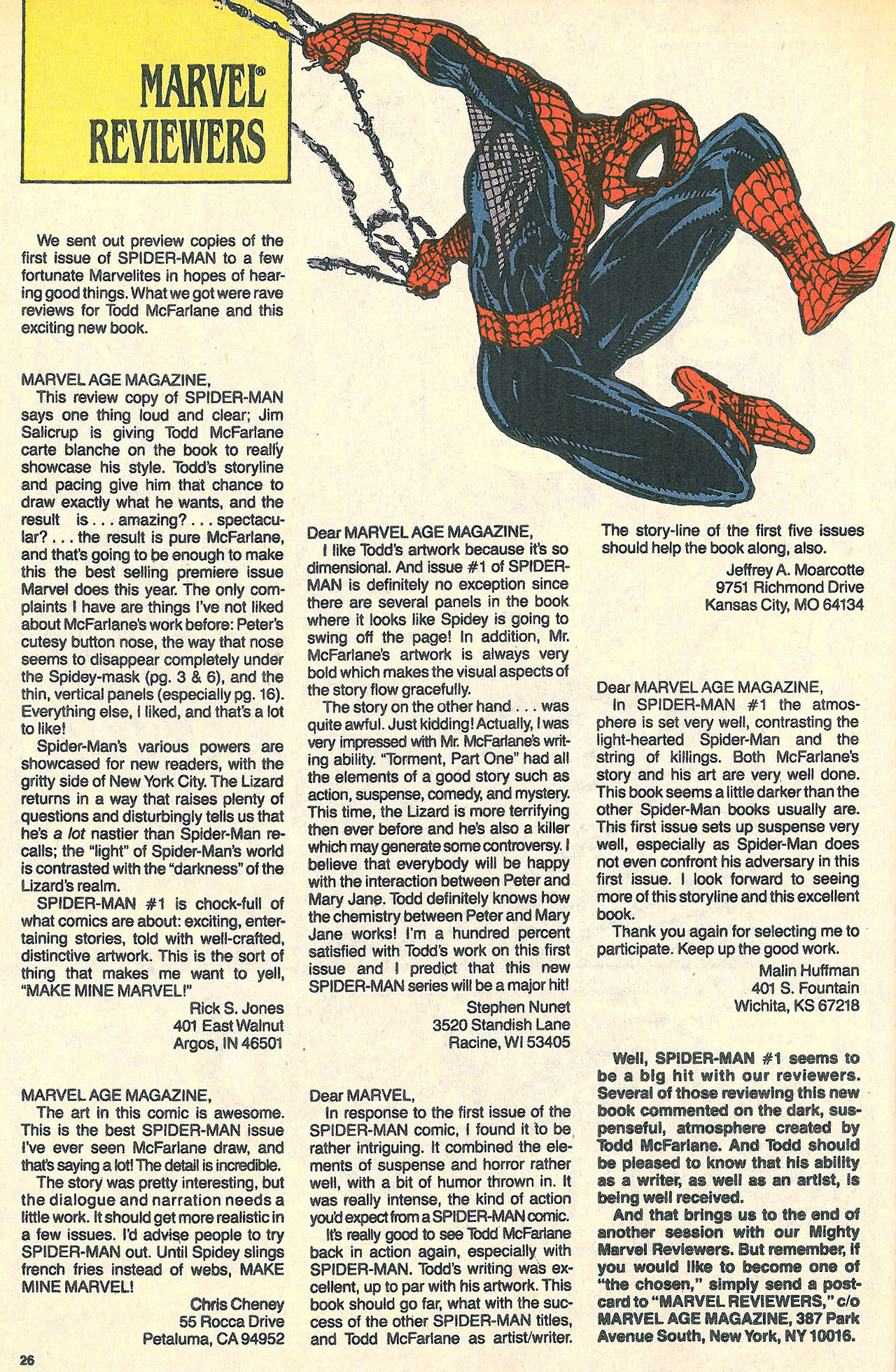 Read online Marvel Age comic -  Issue #90 - 26