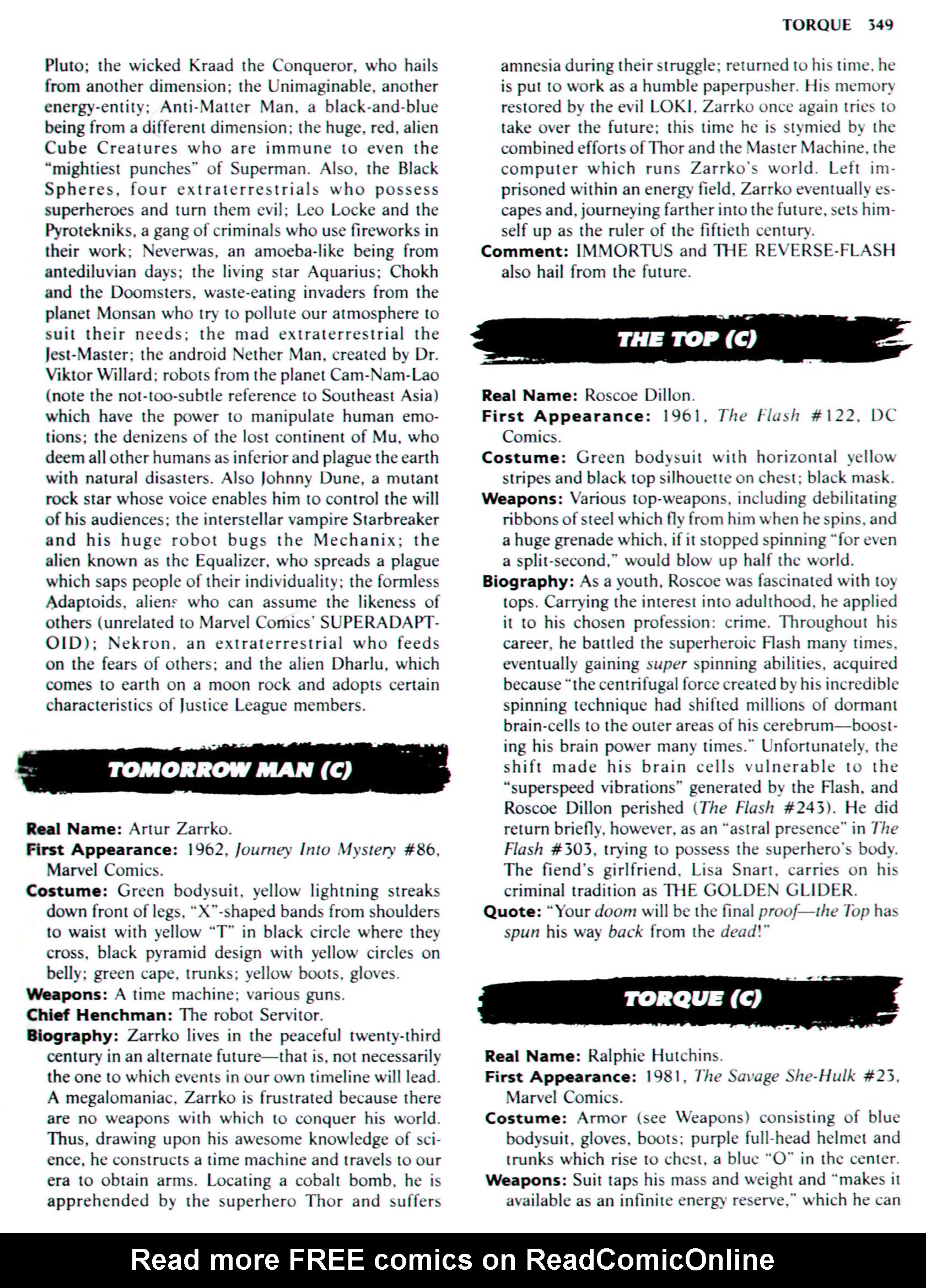 Read online The Encyclopedia of Super Villains comic -  Issue # TPB (Part 2) - 140