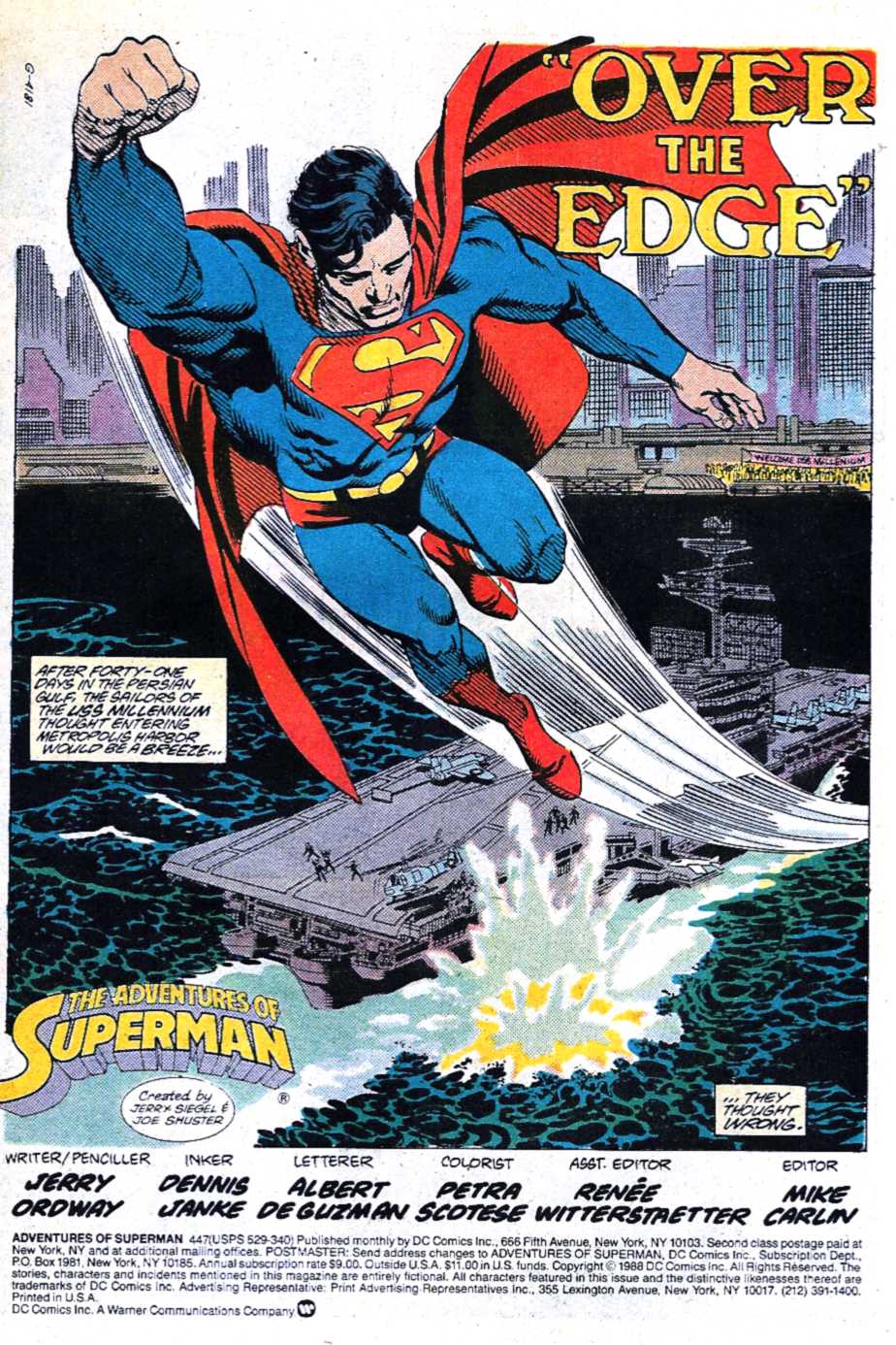 Read online Adventures of Superman (1987) comic -  Issue #447 - 2
