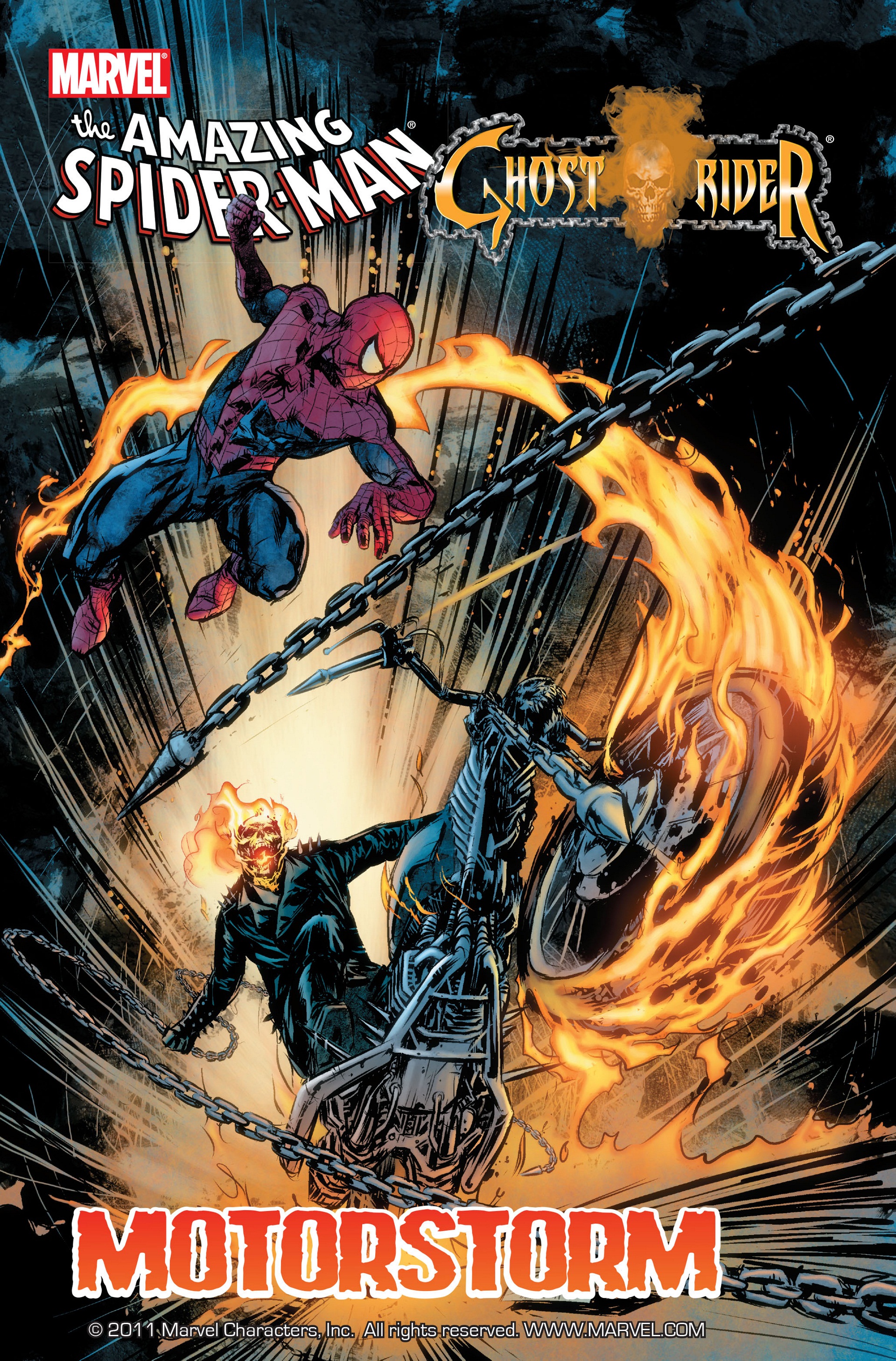 Read online Amazing Spider-Man/Ghost Rider: Motorstorm comic -  Issue # Full - 1