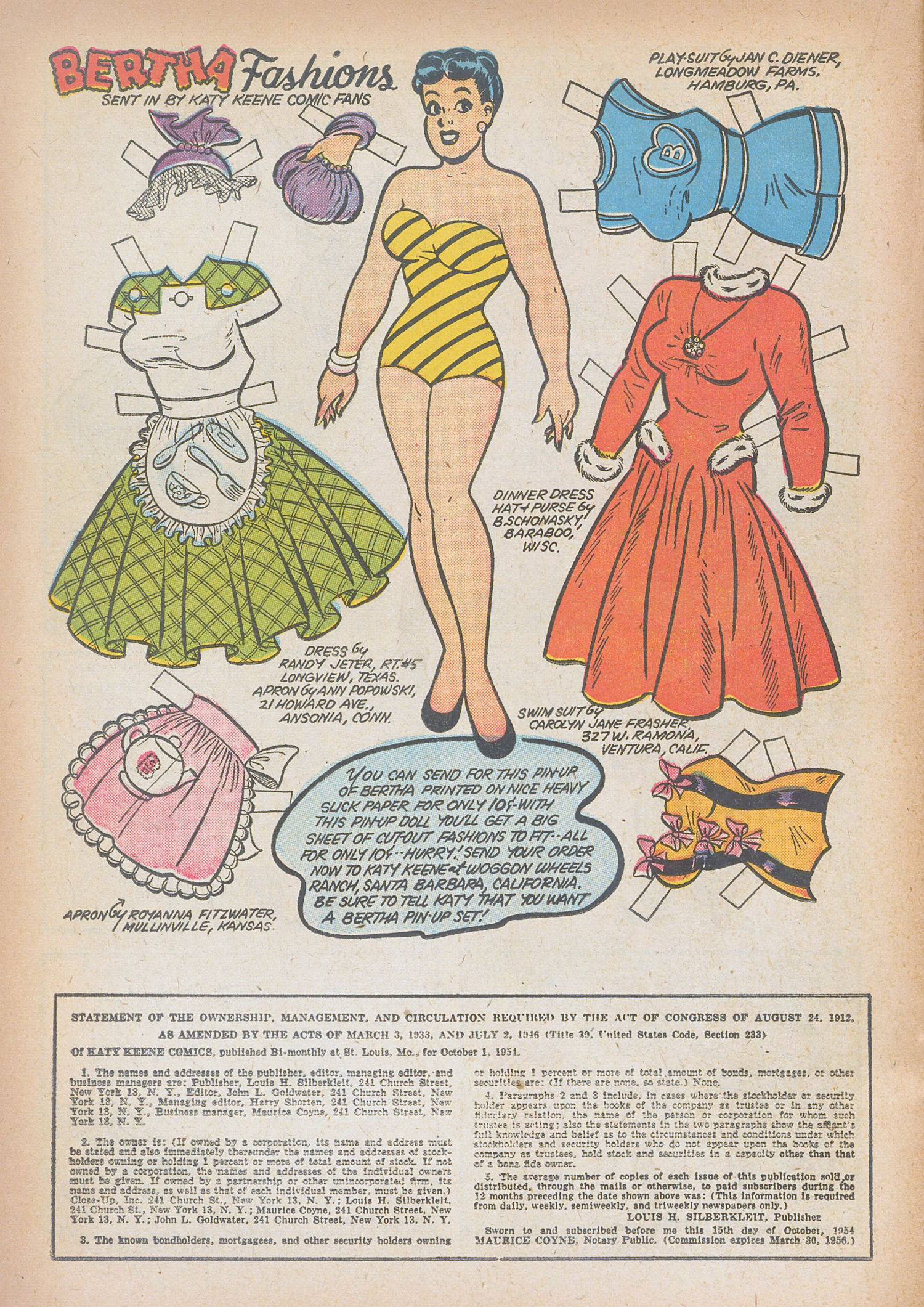 Read online Katy Keene (1949) comic -  Issue #22 - 22