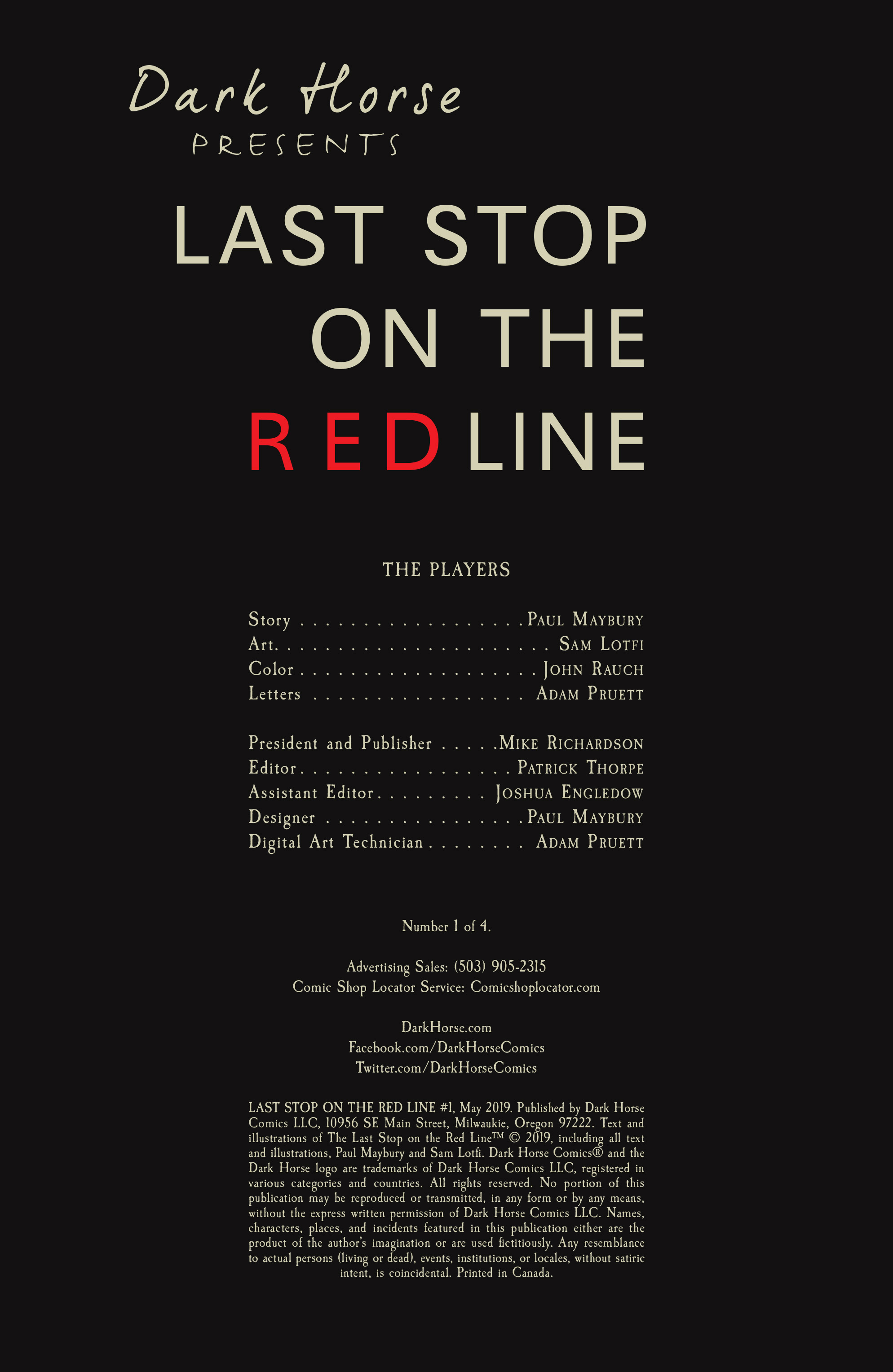 Read online Last Stop On the Red Line comic -  Issue #1 - 2