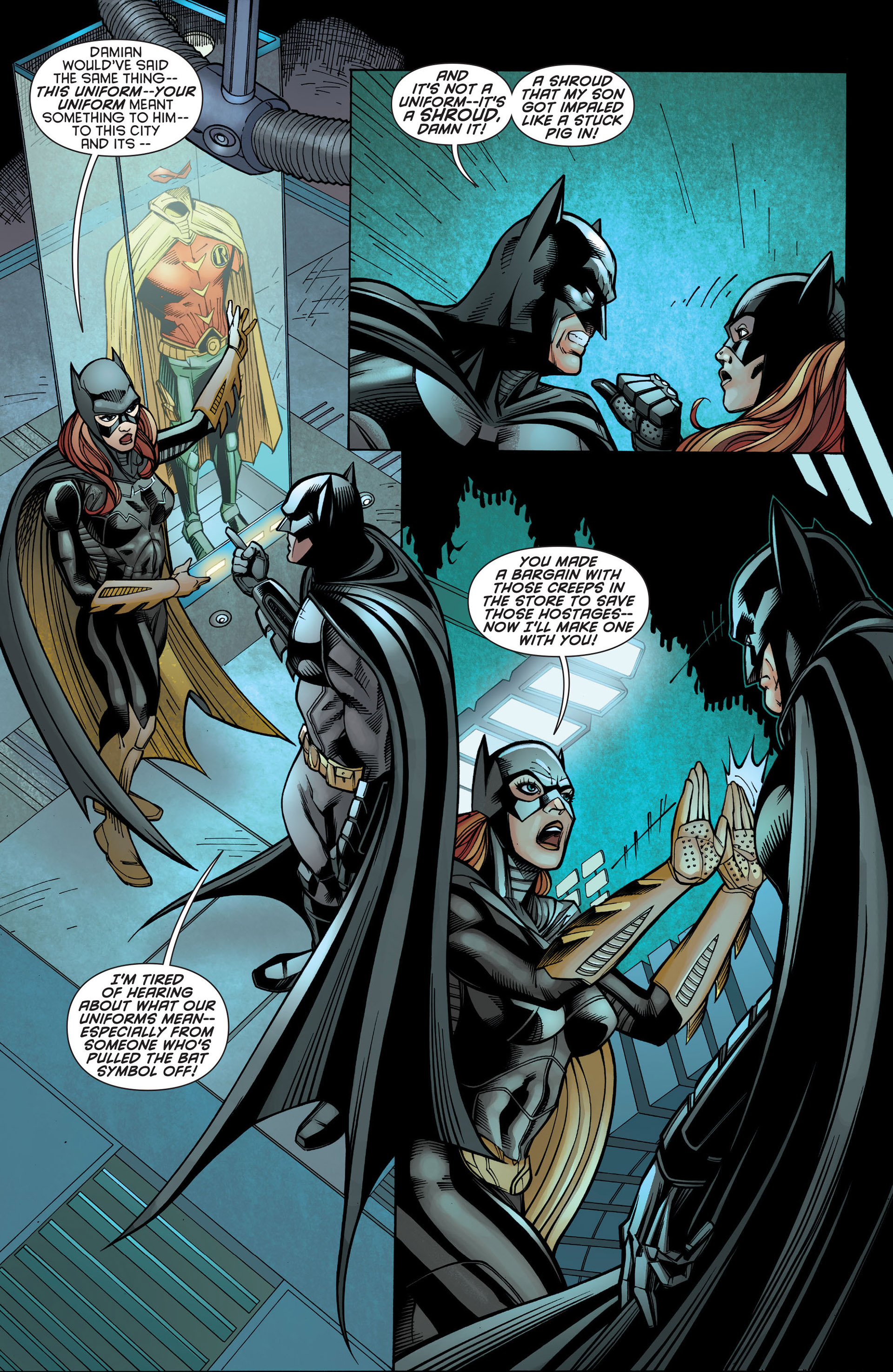 Read online Batman and Robin (2011) comic -  Issue #21 - Batman and Batgirl - 18
