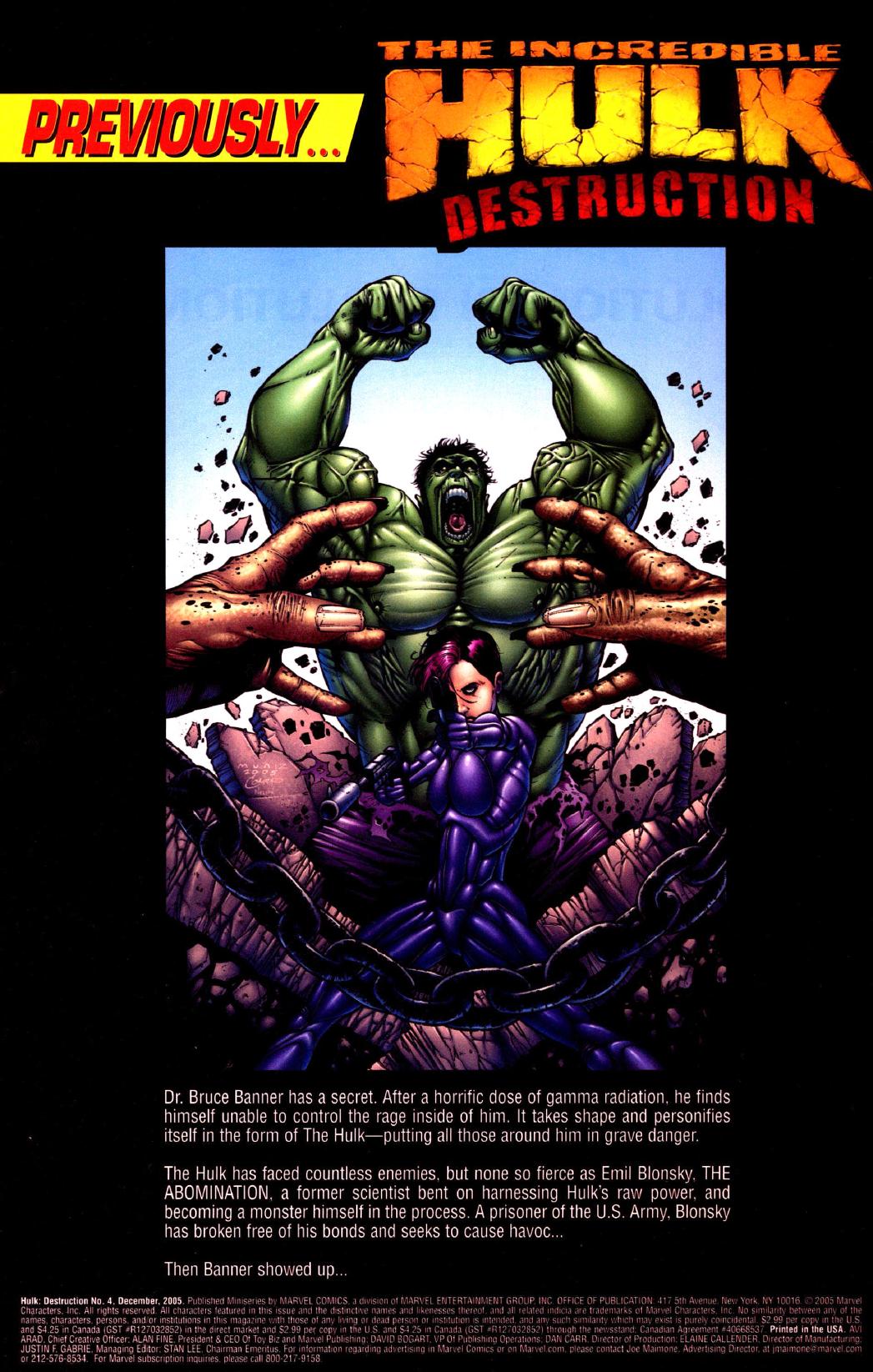 Read online Hulk: Destruction comic -  Issue #4 - 2