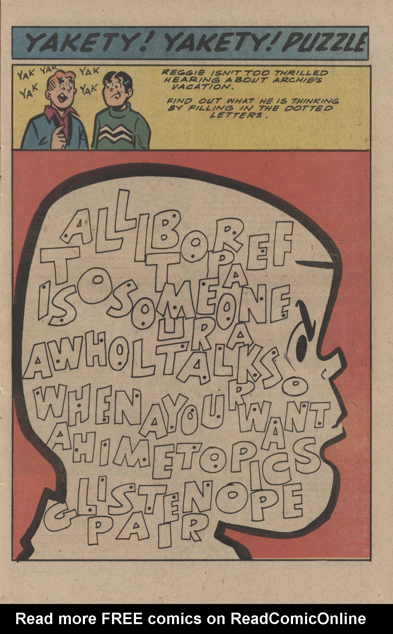 Read online Reggie and Me (1966) comic -  Issue #104 - 11