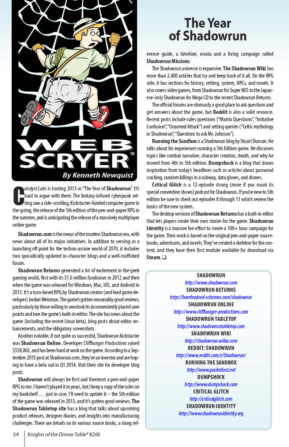 Read online Knights of the Dinner Table comic -  Issue #206 - 56