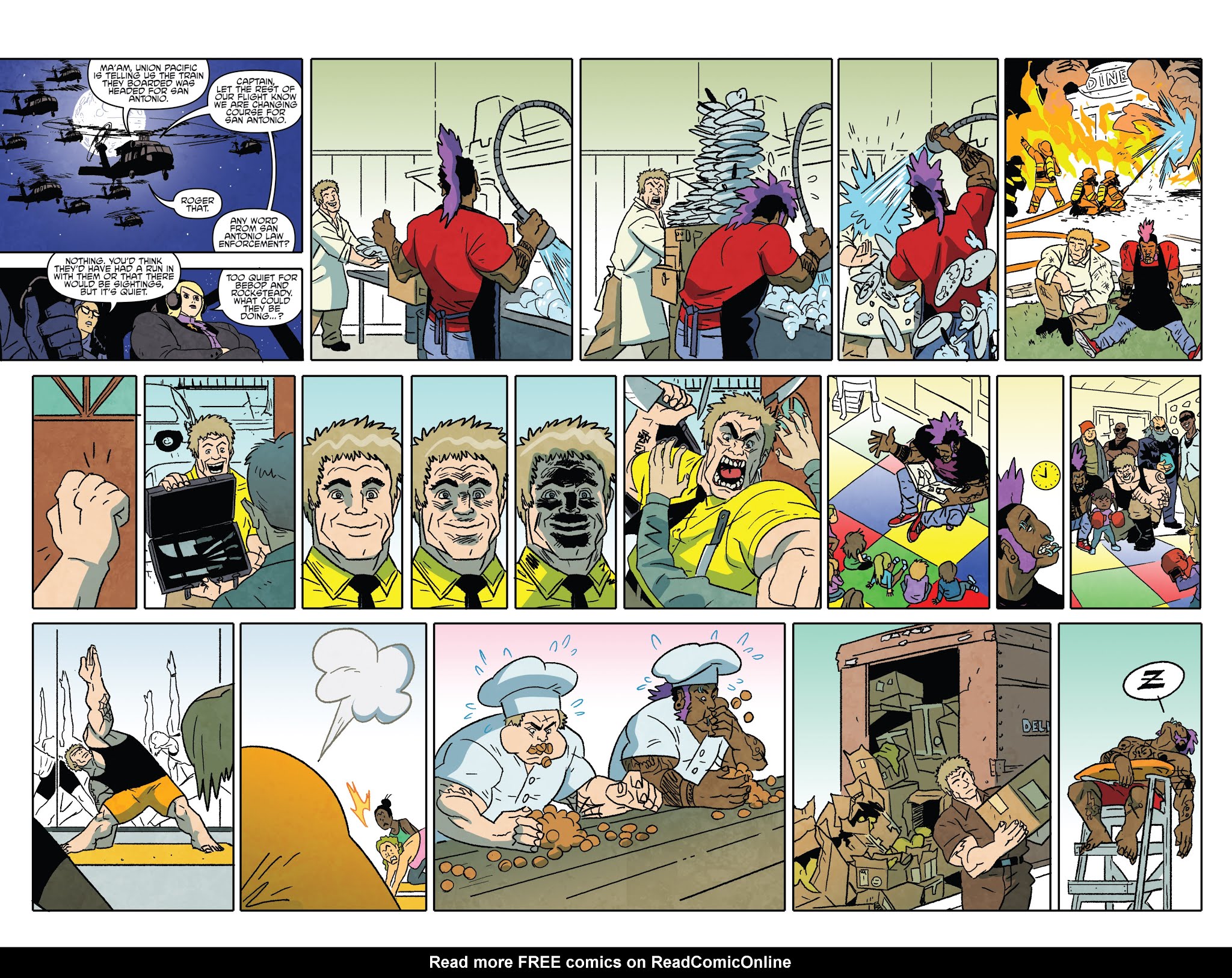 Read online Teenage Mutant Ninja Turtles: Bebop & Rocksteady Hit the Road comic -  Issue #2 - 6