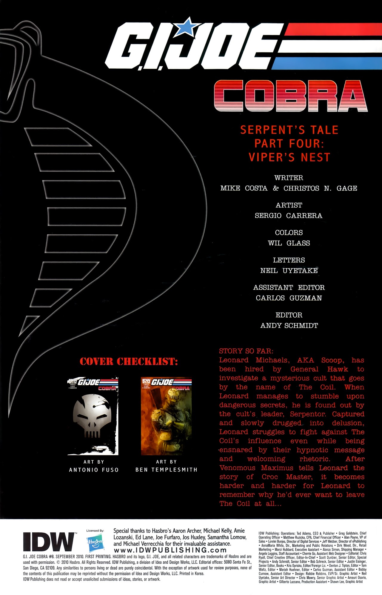 Read online G.I. Joe Cobra (2010) comic -  Issue #8 - 2