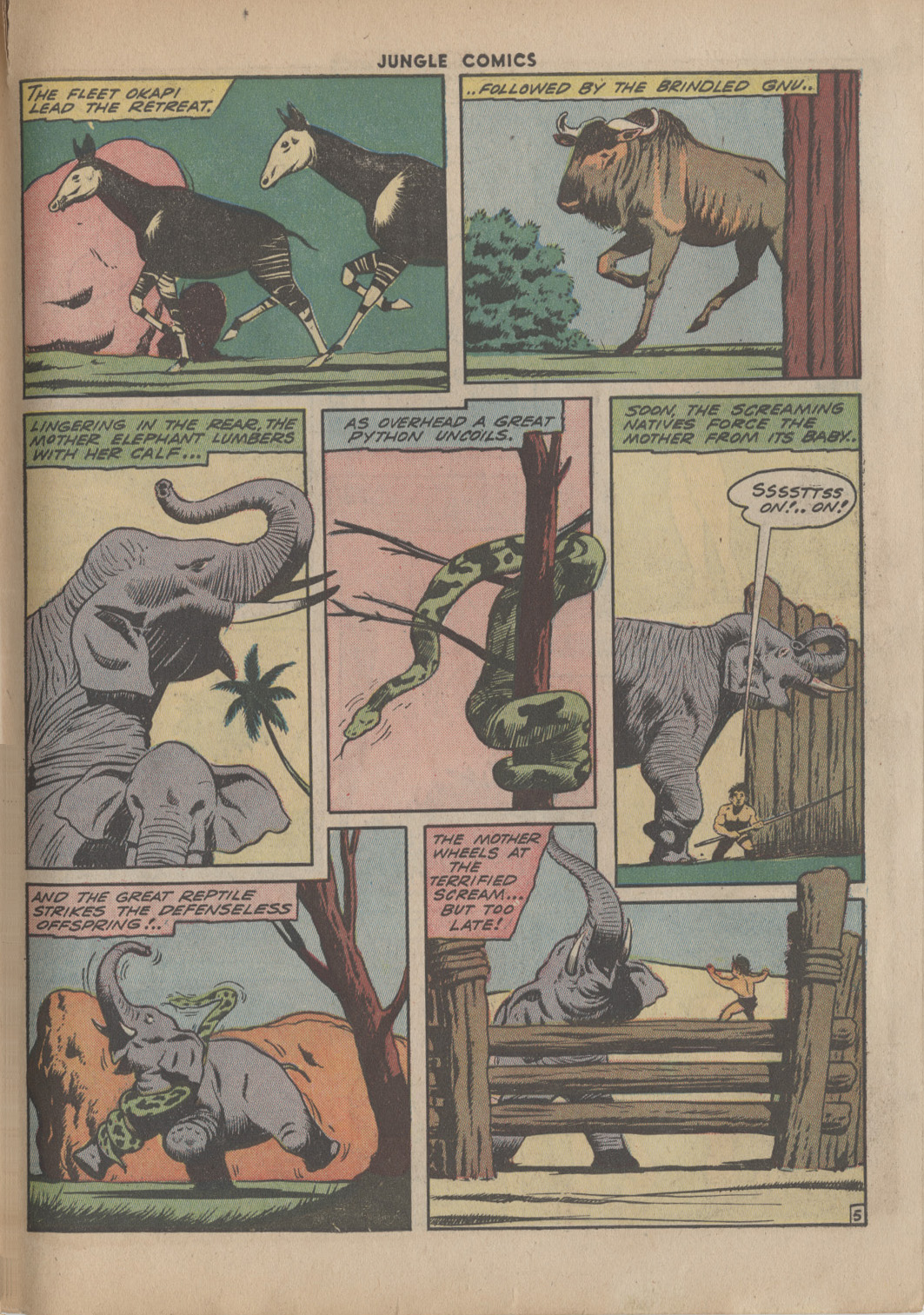Read online Jungle Comics comic -  Issue #49 - 53