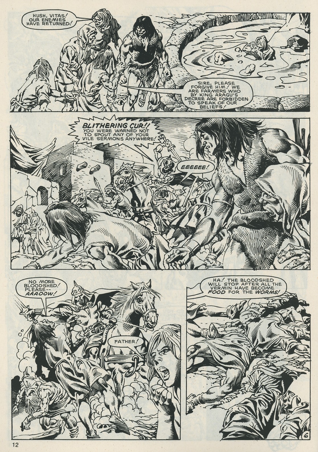Read online The Savage Sword Of Conan comic -  Issue #121 - 12