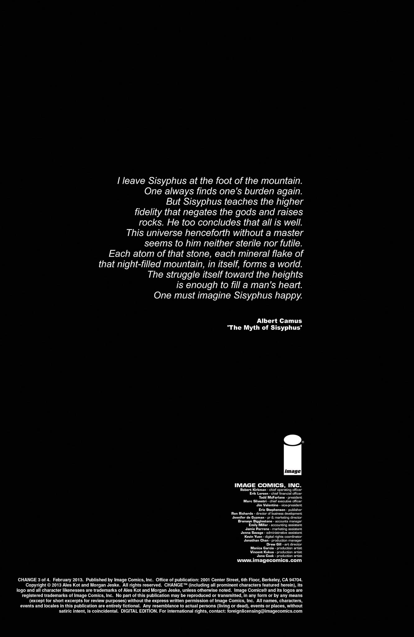 Read online Change comic -  Issue #3 - 2