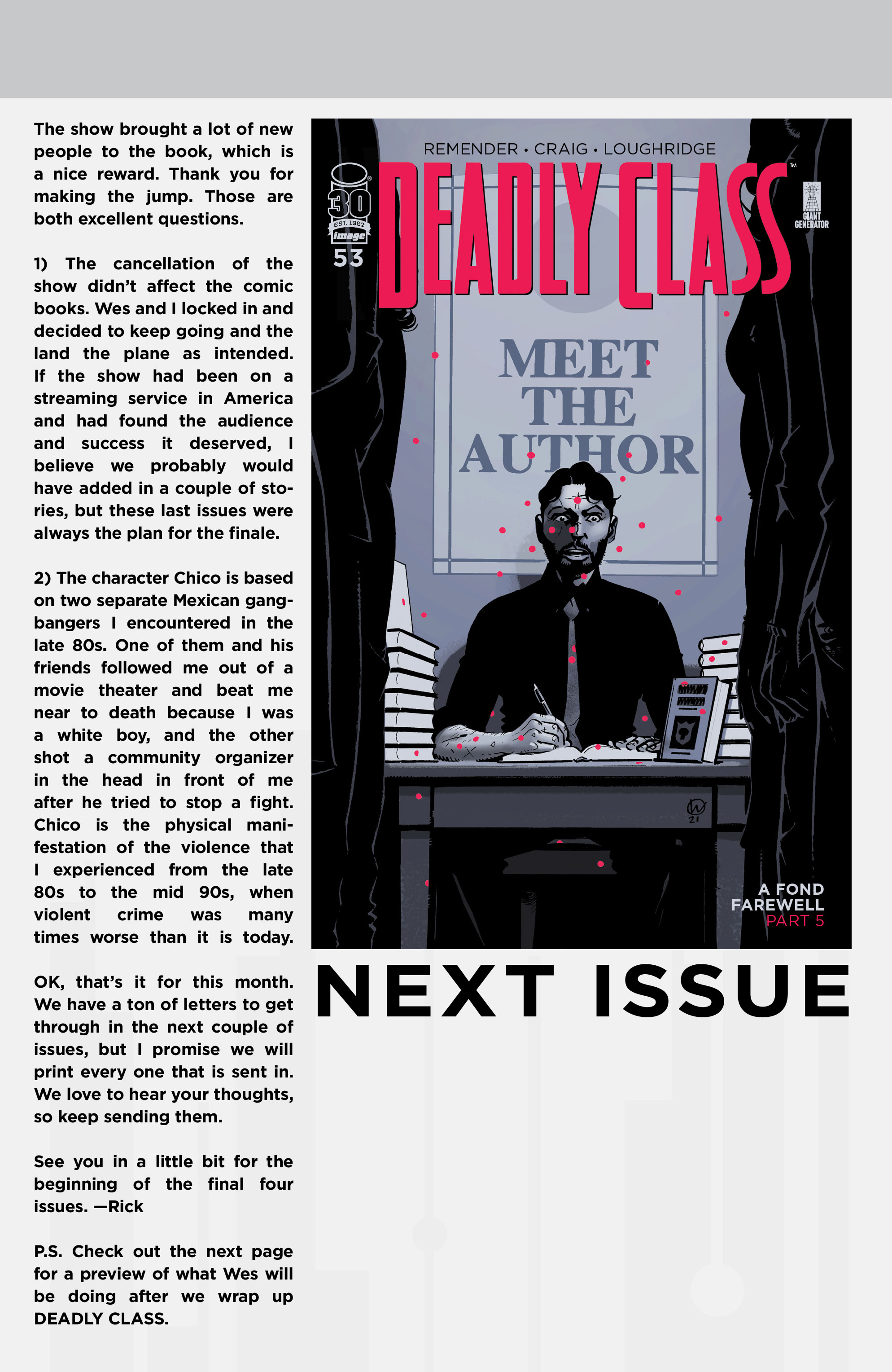 Read online Deadly Class comic -  Issue #52 - 29