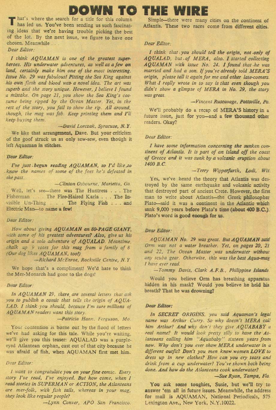Read online Aquaman (1962) comic -  Issue #31 - 33