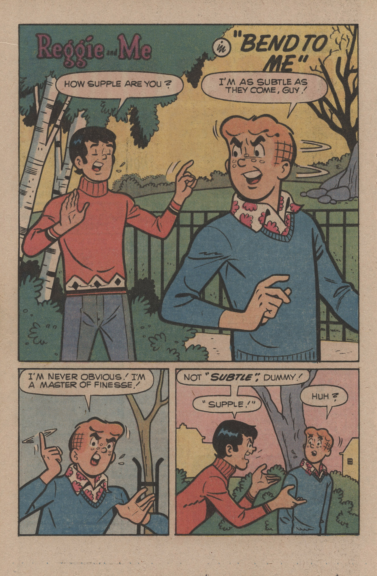 Read online Reggie and Me (1966) comic -  Issue #96 - 20