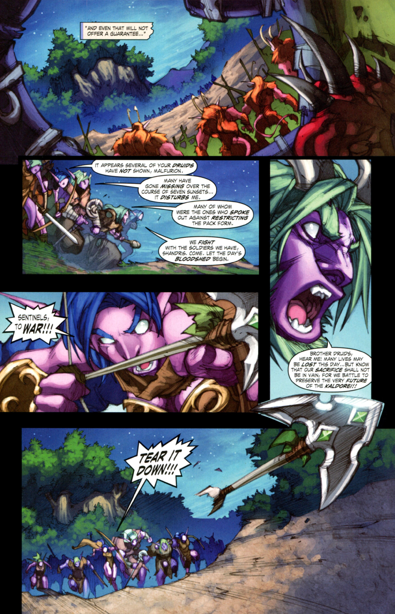 Read online World of Warcraft: Curse of the Worgen comic -  Issue #3 - 18