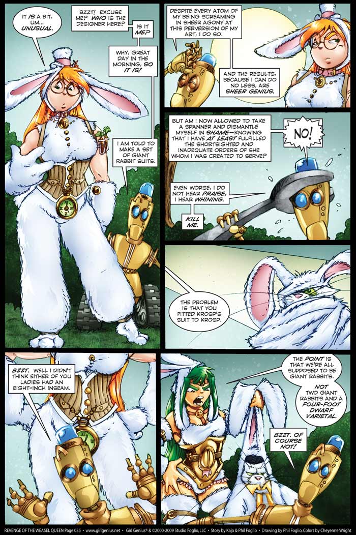 Read online Girl Genius (2002) comic -  Issue #9 - 132