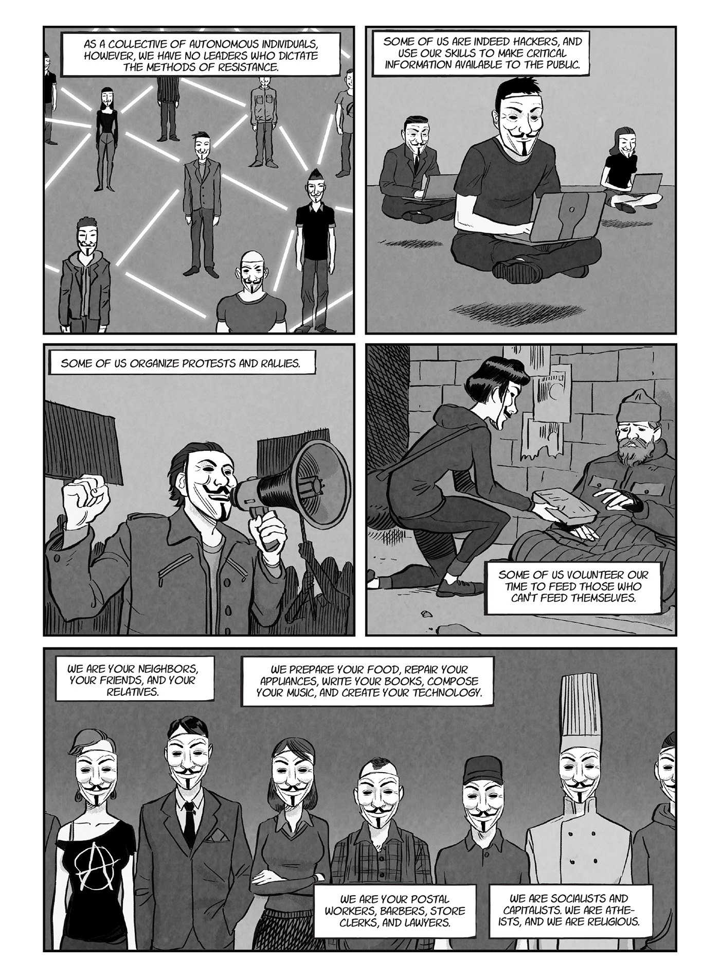 Read online A for Anonymous: How a Mysterious Hacker Collective Transformed the World comic -  Issue # TPB - 15
