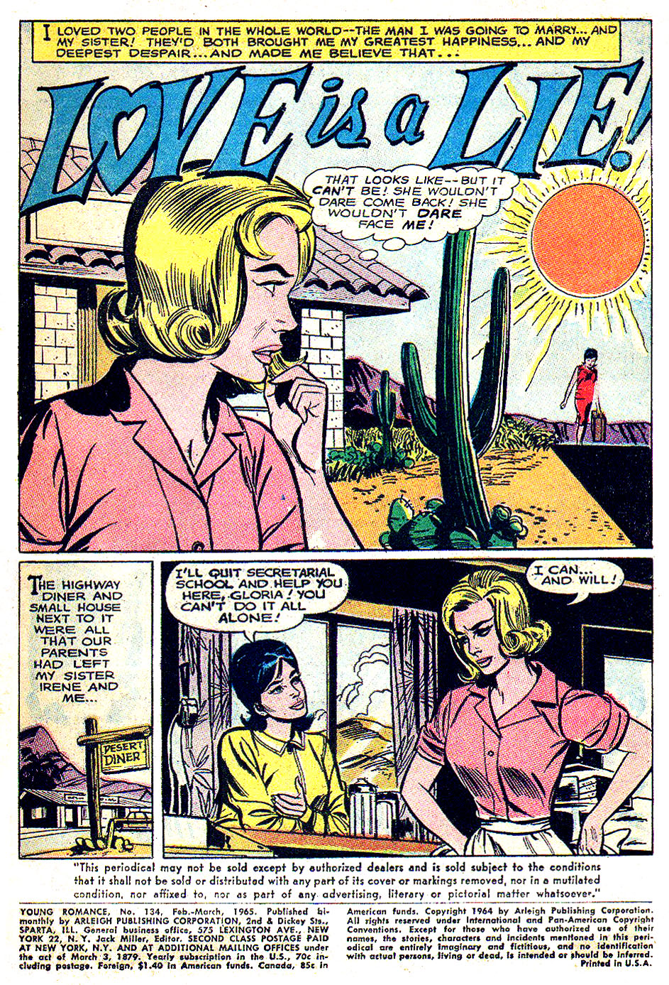 Read online Young Romance comic -  Issue #134 - 3