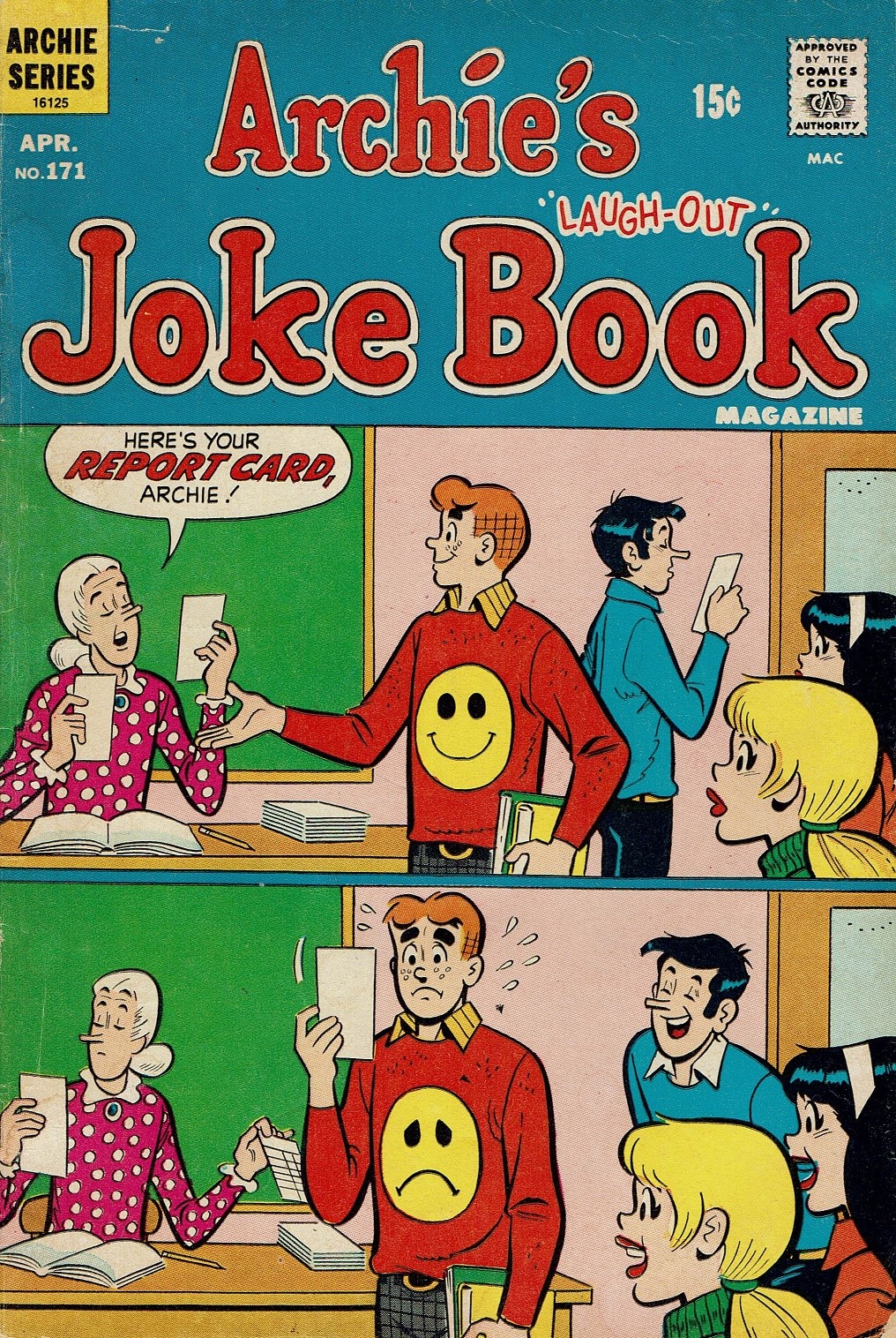 Read online Archie's Joke Book Magazine comic -  Issue #171 - 1