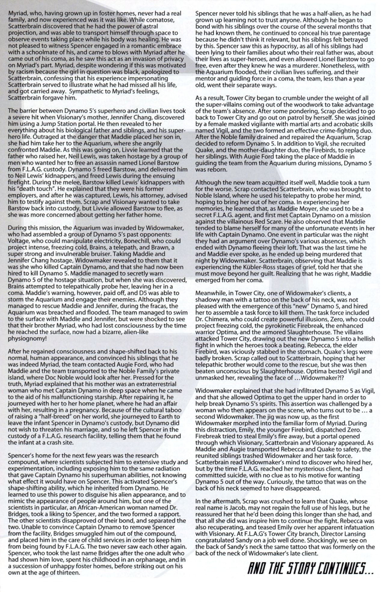 Read online Dynamo 5 comic -  Issue #0 - 14