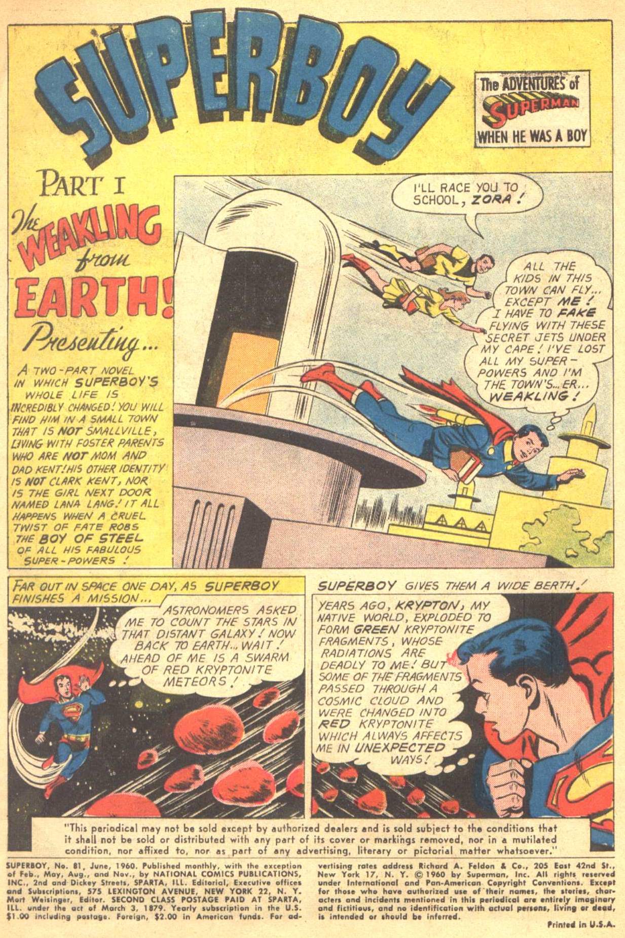 Read online Superboy (1949) comic -  Issue #81 - 2