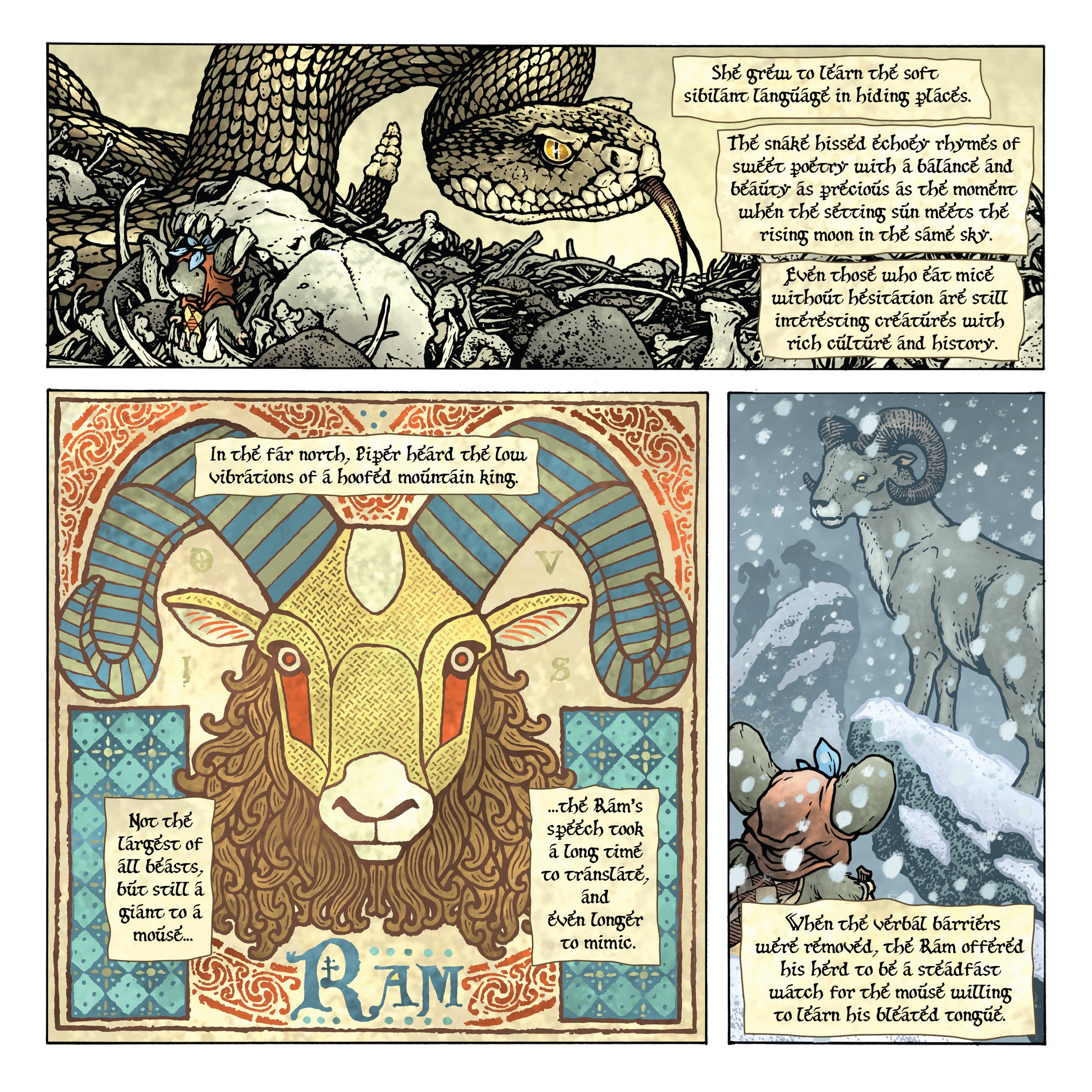 Read online Mouse Guard: The Owlhen Caregiver comic -  Issue #1 - 19