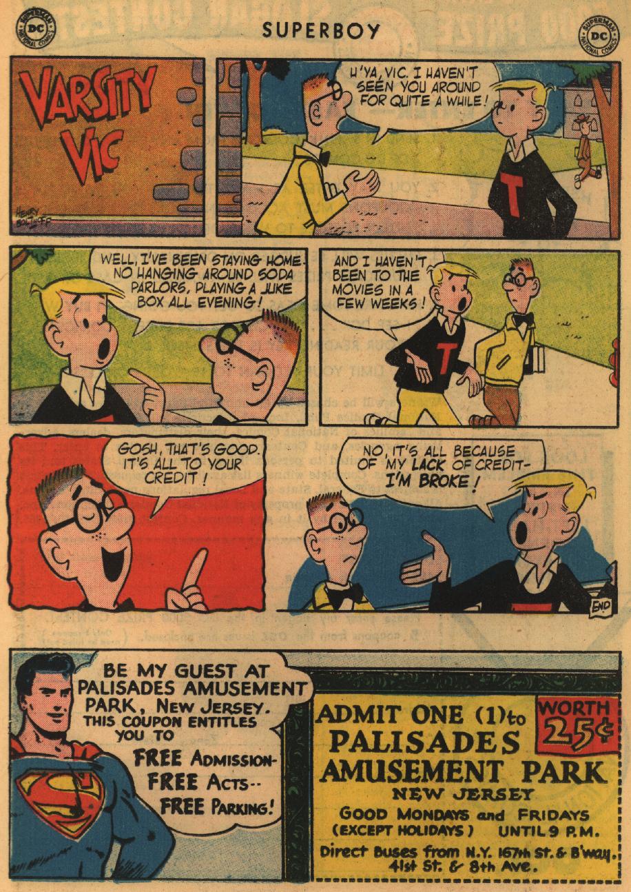 Read online Superboy (1949) comic -  Issue #52 - 19