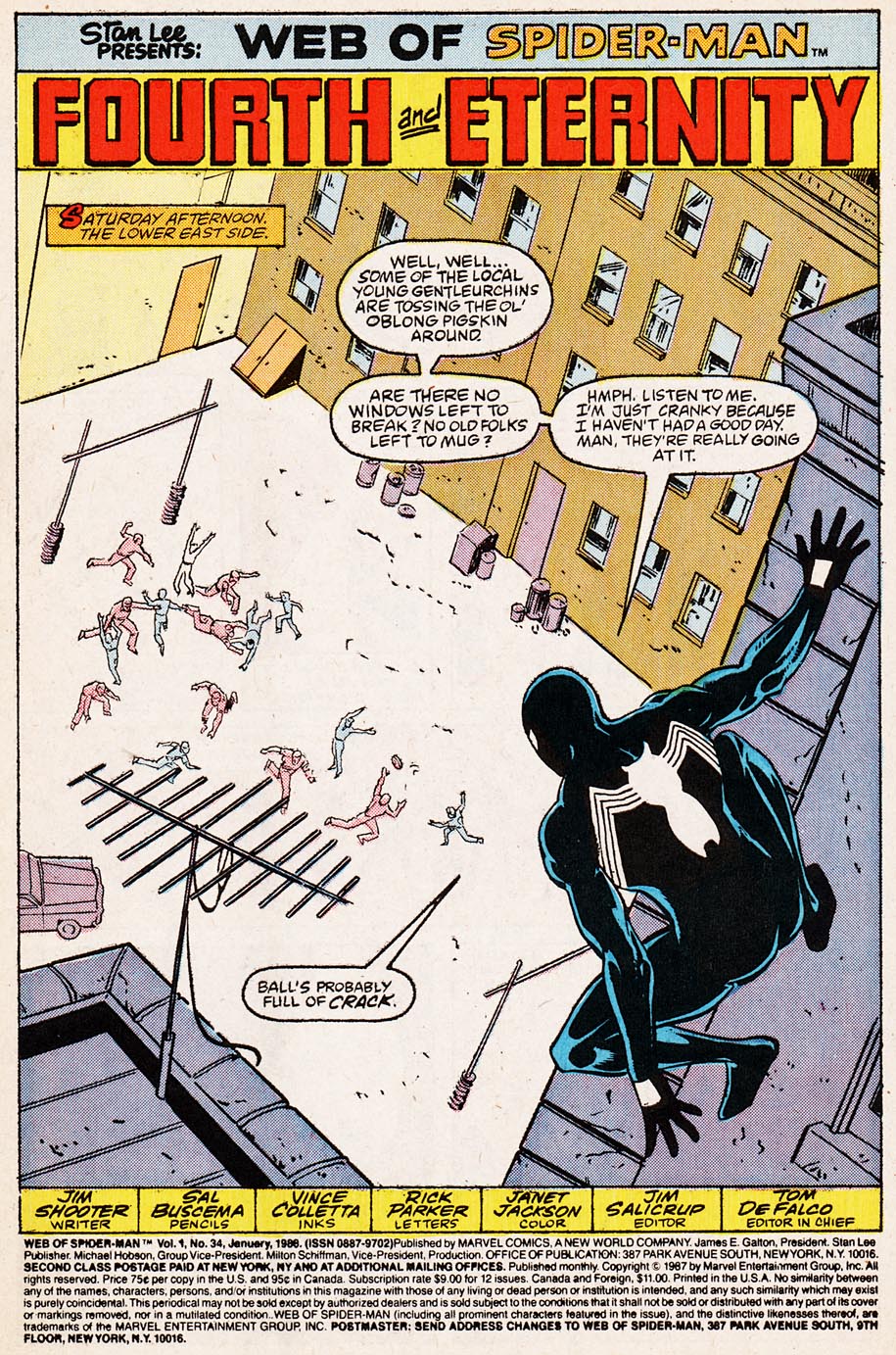 Read online Web of Spider-Man (1985) comic -  Issue #34 - 2