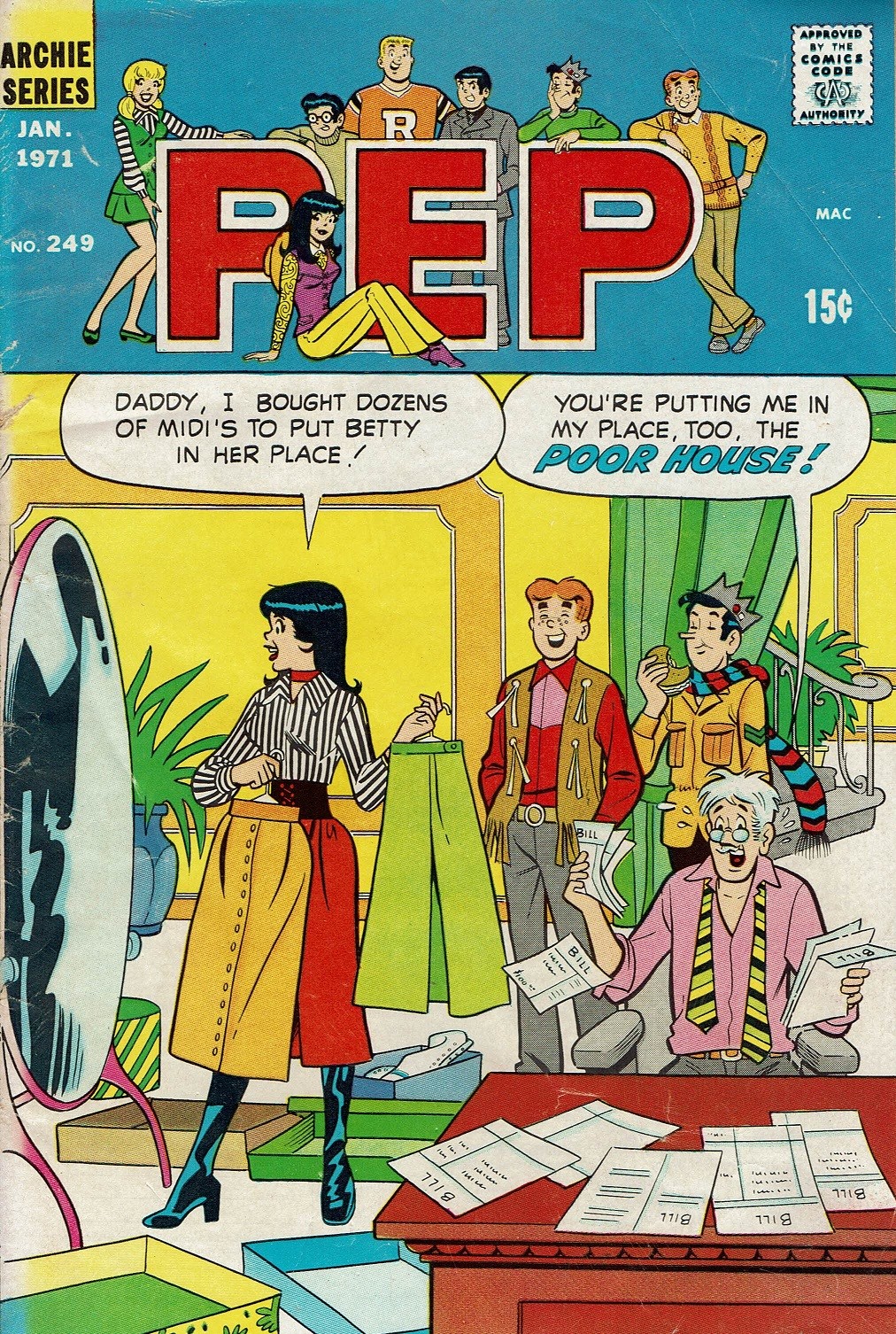 Read online Pep Comics comic -  Issue #249 - 1