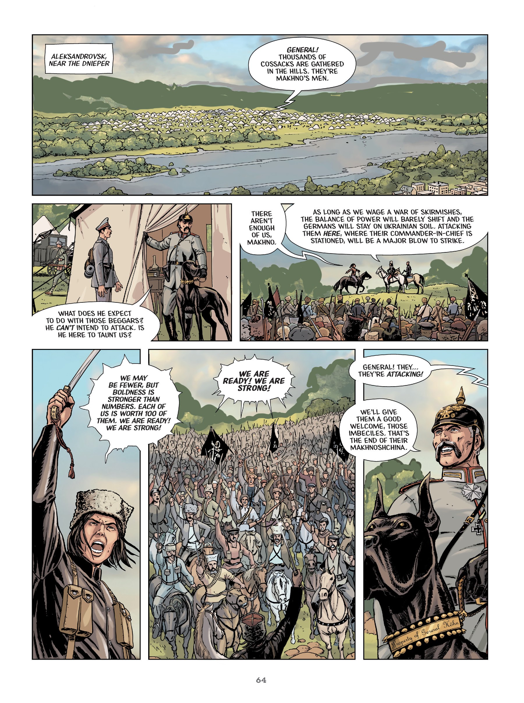 Read online Makhno: Ukrainian Freedom Fighter comic -  Issue # TPB - 65