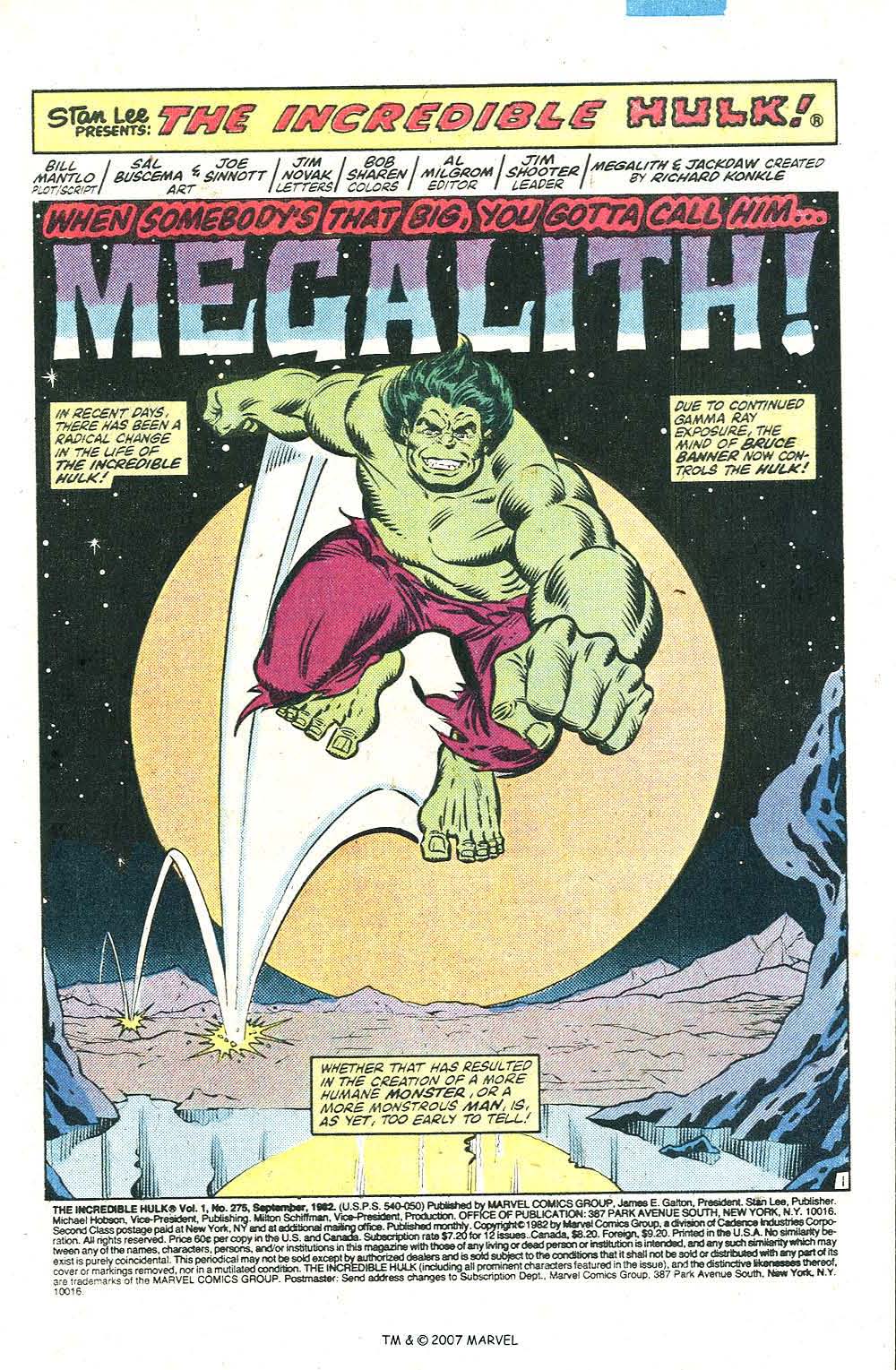 Read online The Incredible Hulk (1968) comic -  Issue #275 - 3