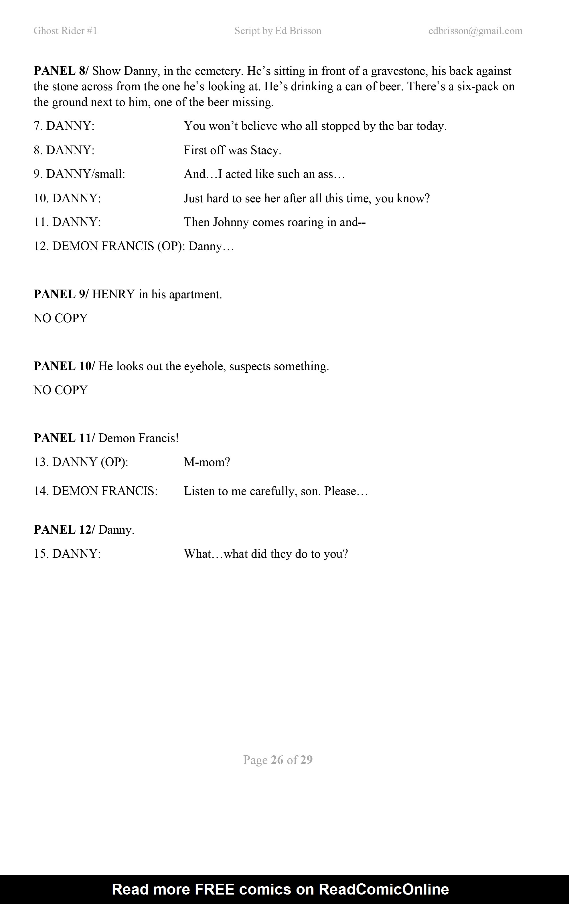 Read online Ghost Rider (2019) comic -  Issue # _Director's Cut - 69