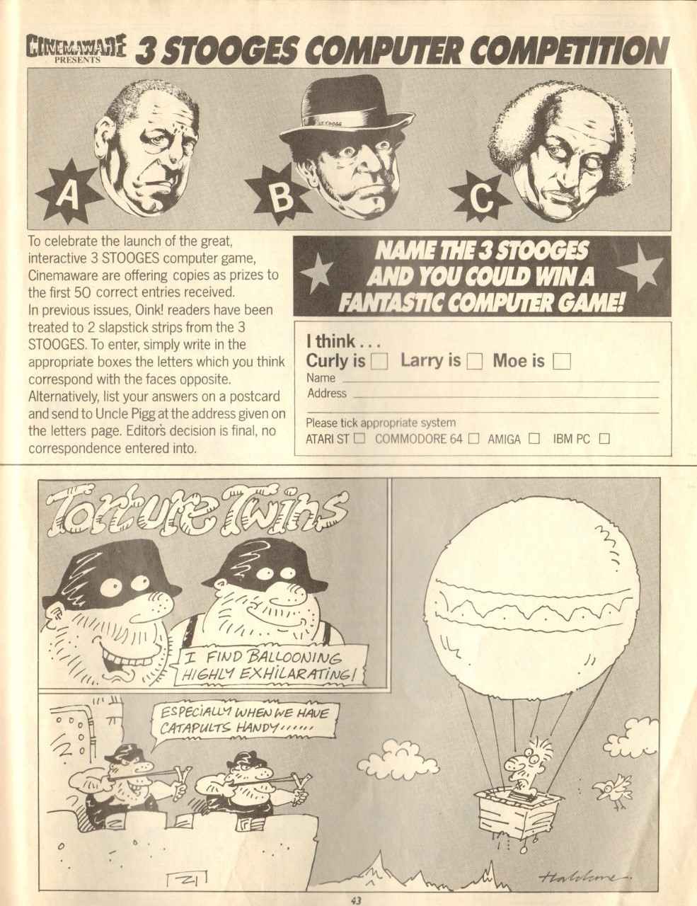 Read online Oink! comic -  Issue #63 - 43