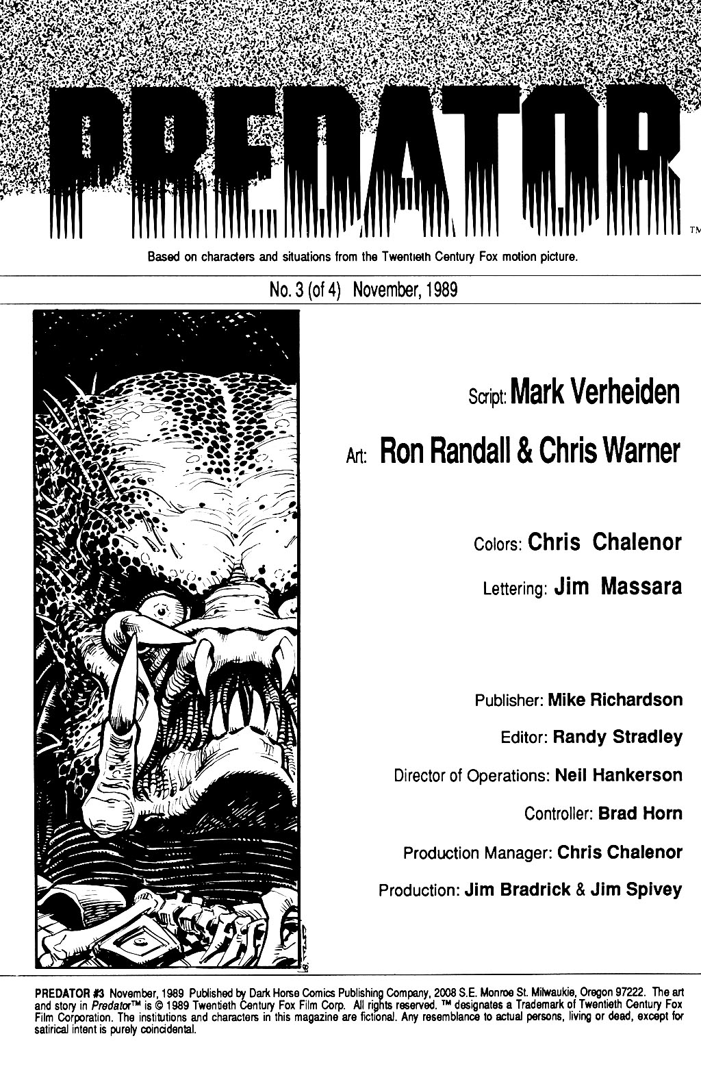 Read online Predator (1989) comic -  Issue #3 - 2