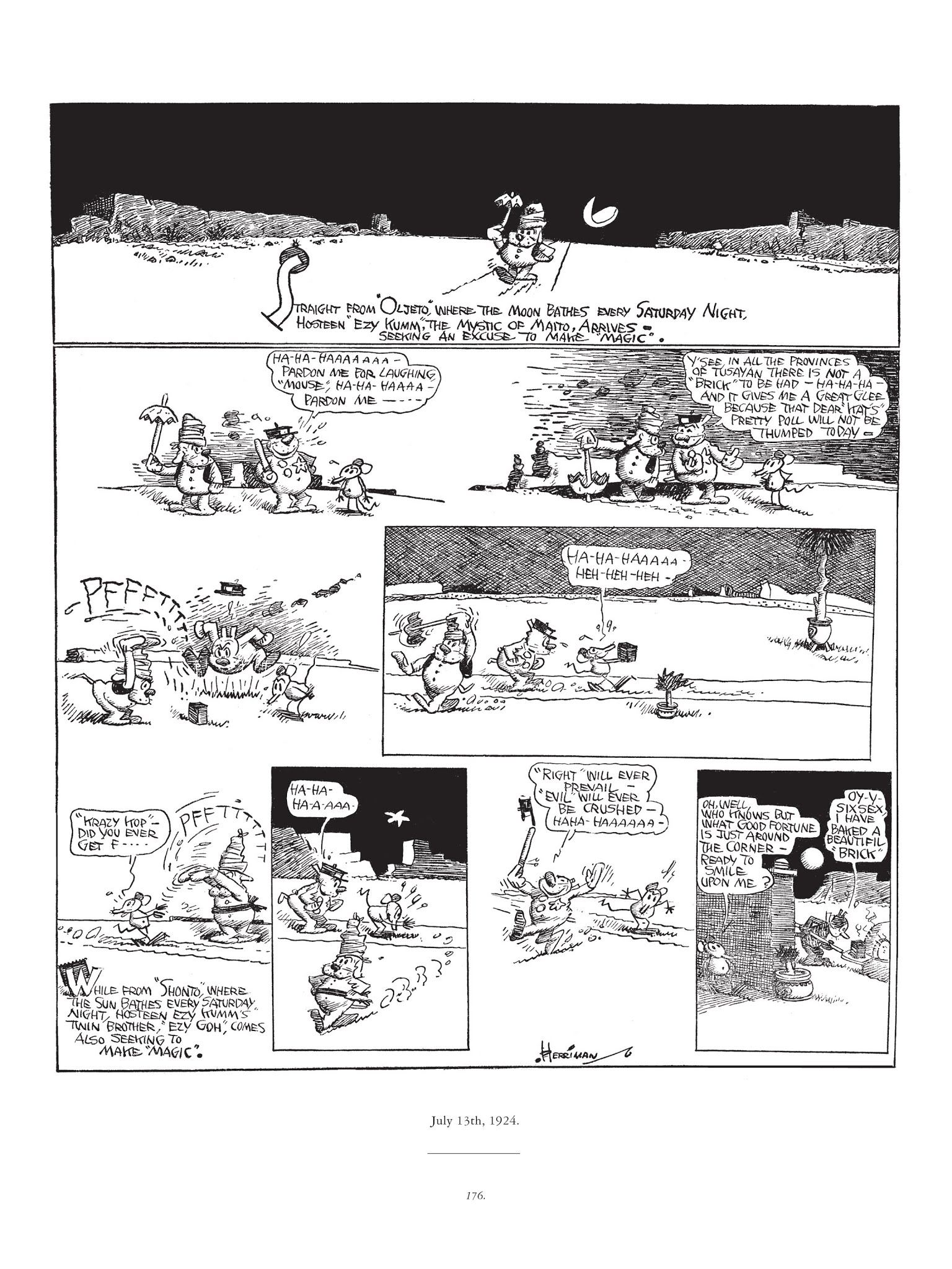 Read online Krazy & Ignatz comic -  Issue # TPB 3 - 176
