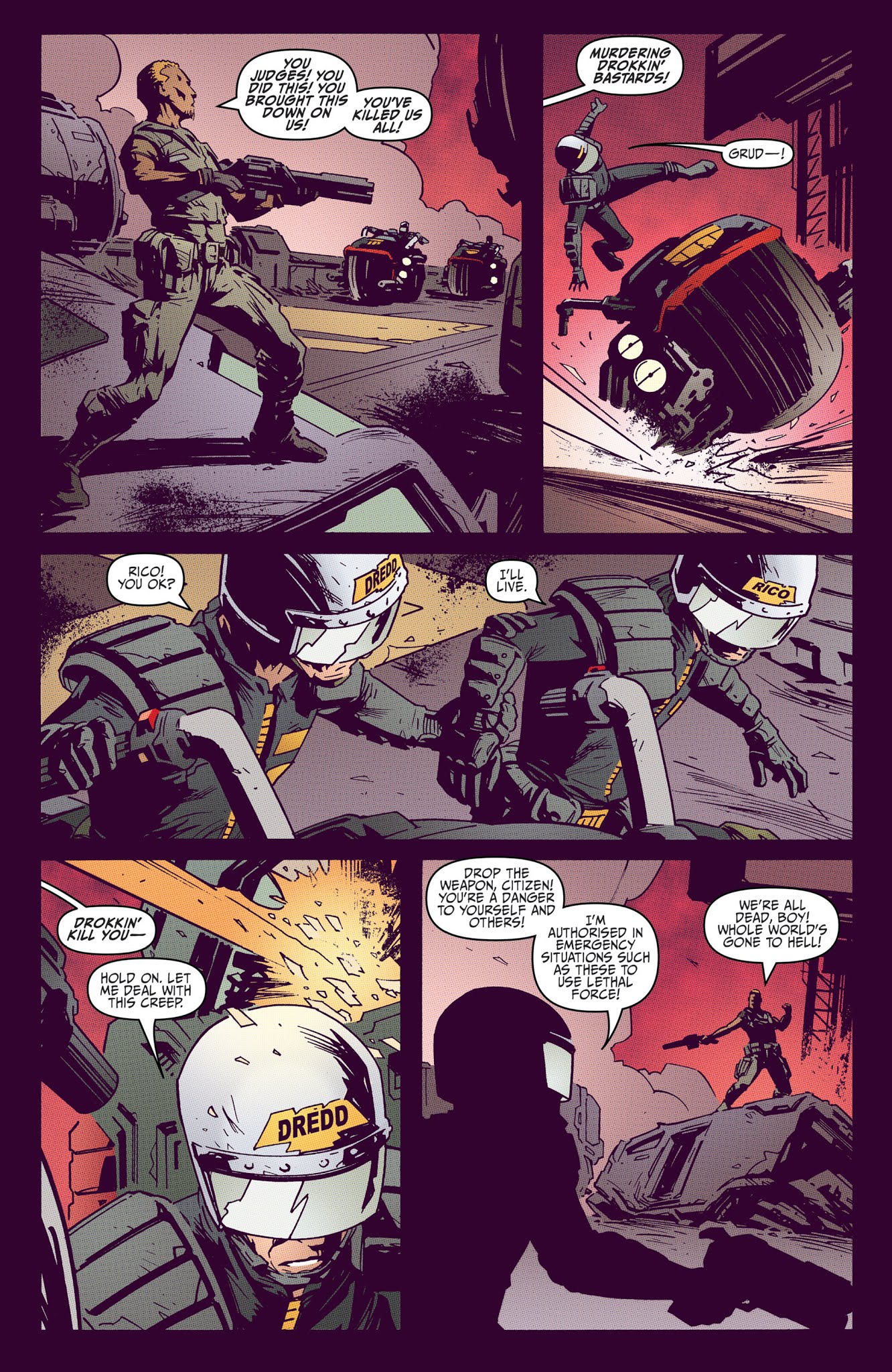 Read online Judge Dredd: Year One comic -  Issue #4 - 4