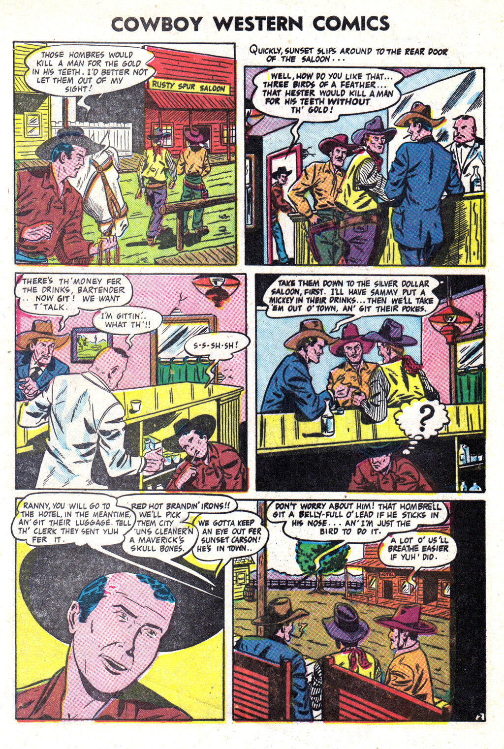 Read online Cowboy Western Comics (1948) comic -  Issue #37 - 4