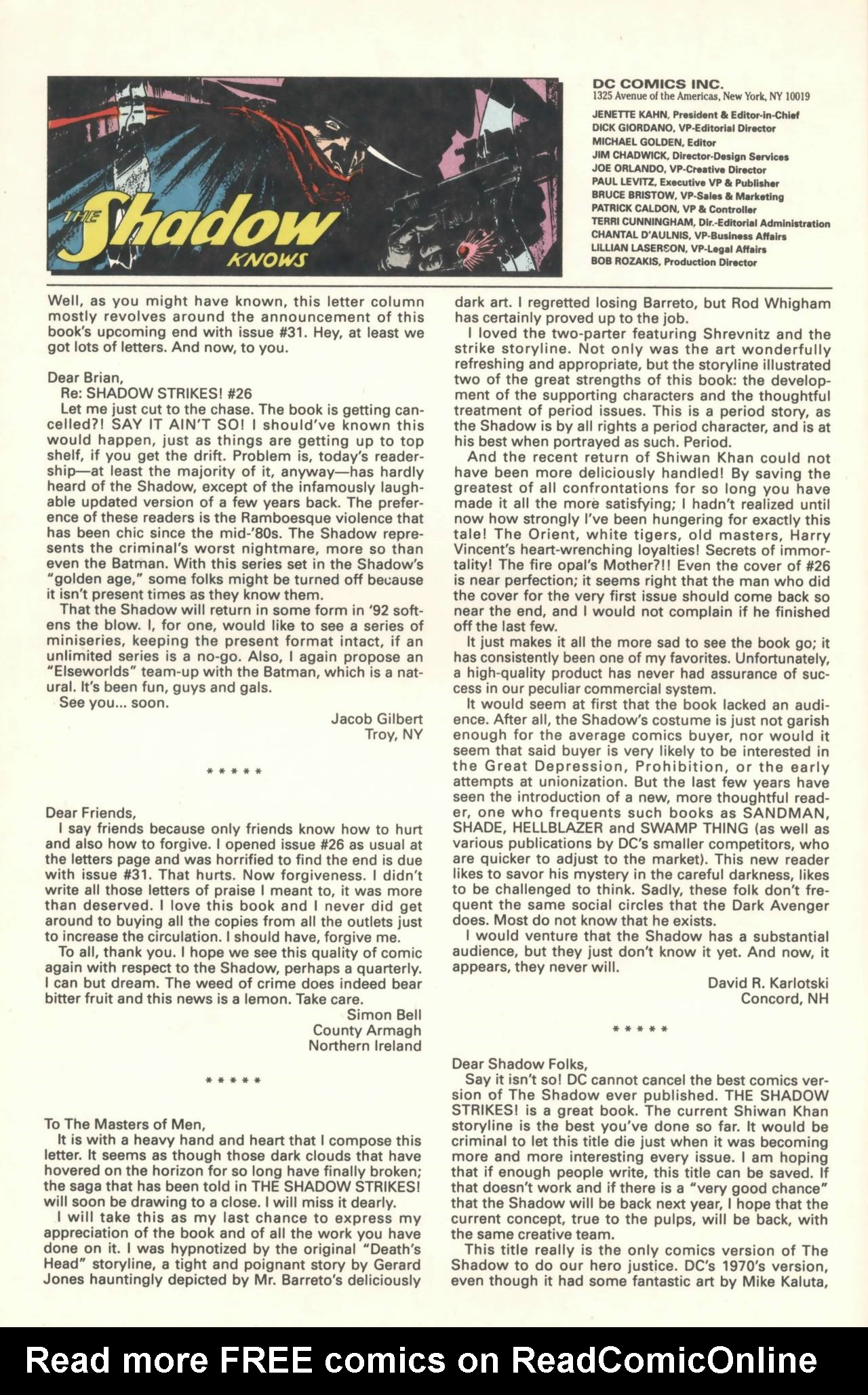 Read online The Shadow Strikes! comic -  Issue #30 - 26