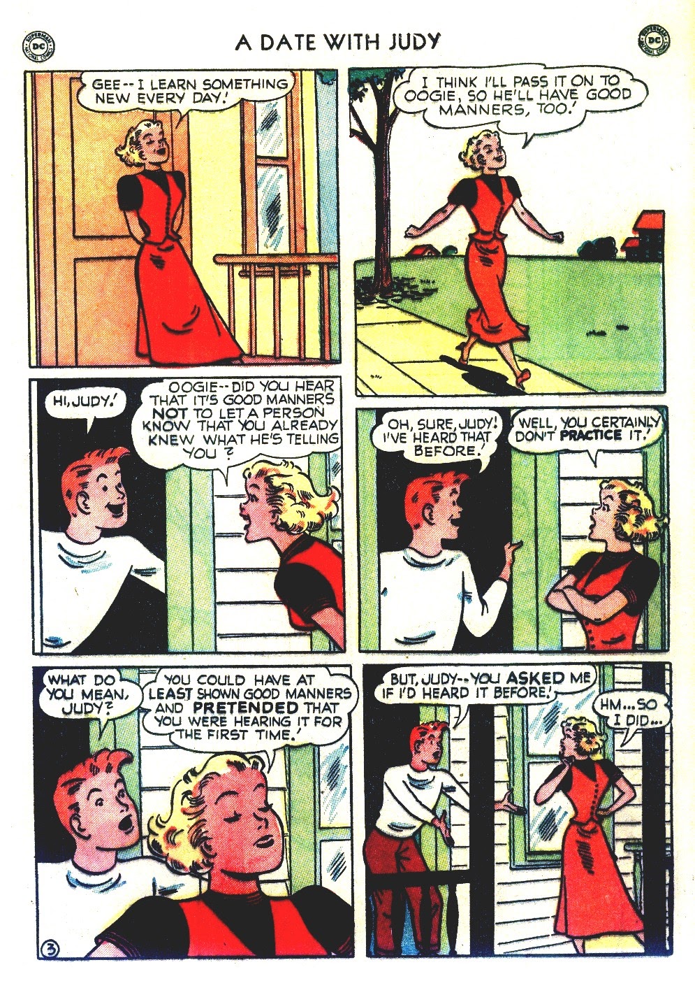 Read online A Date with Judy comic -  Issue #20 - 29