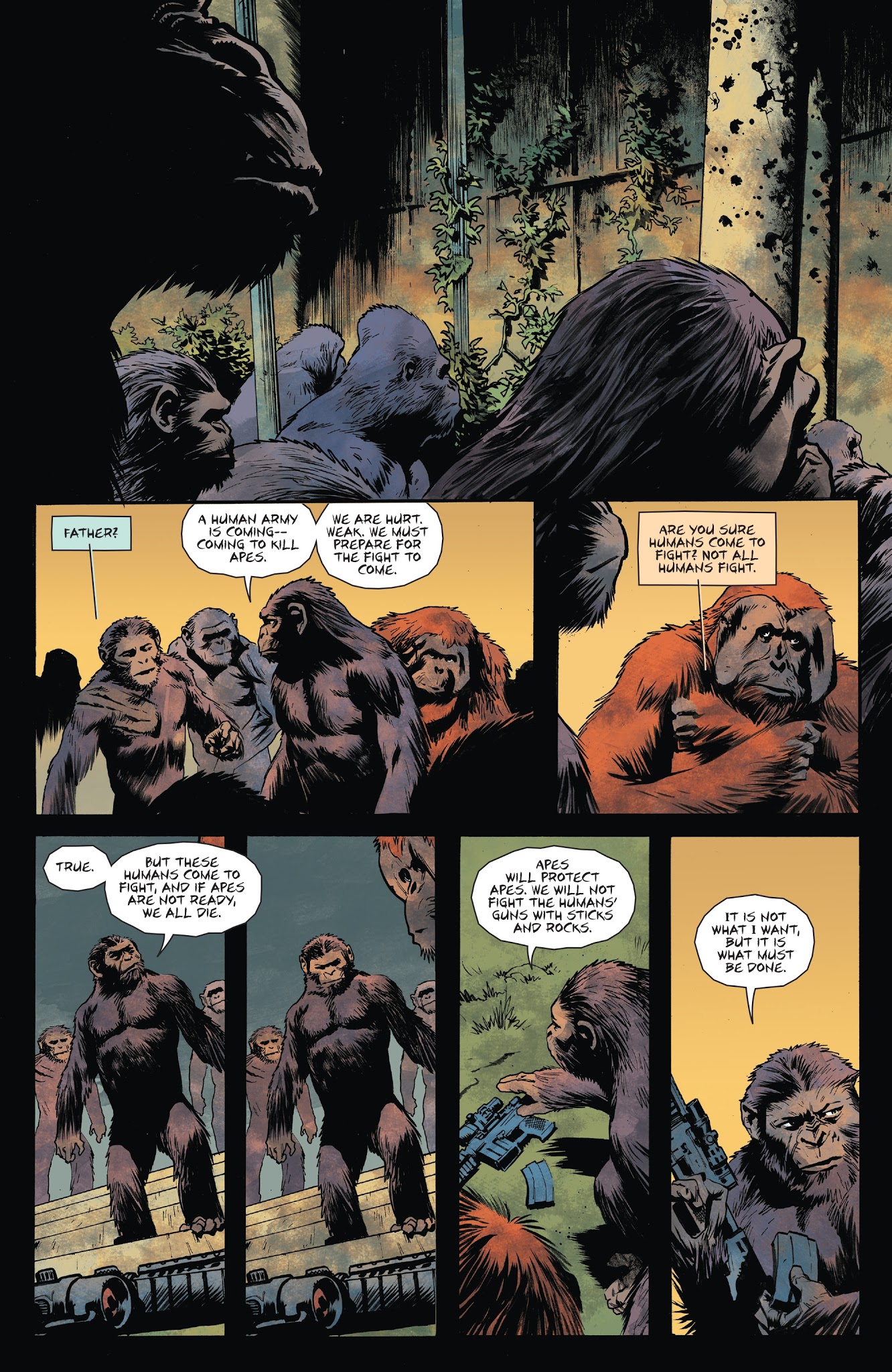 Read online War for the Planet of the Apes comic -  Issue #1 - 10