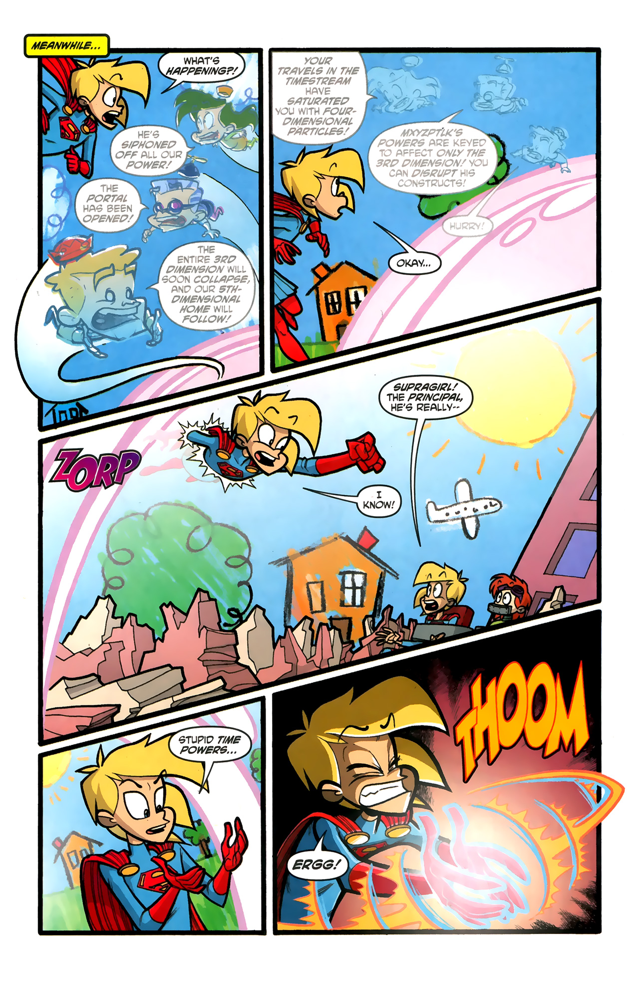 Read online Supergirl: Cosmic Adventures in the 8th Grade comic -  Issue #6 - 11