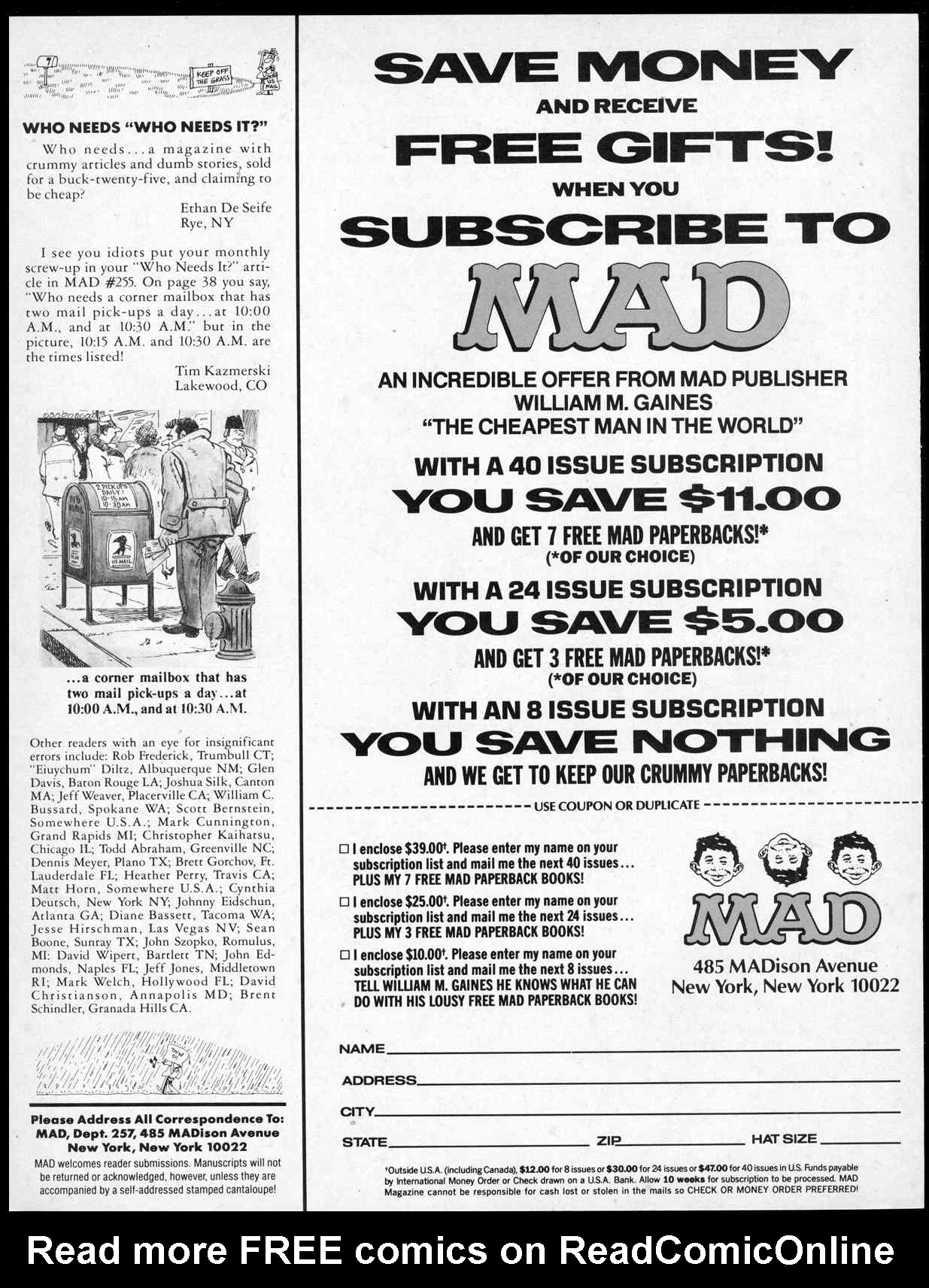 Read online MAD comic -  Issue #257 - 5