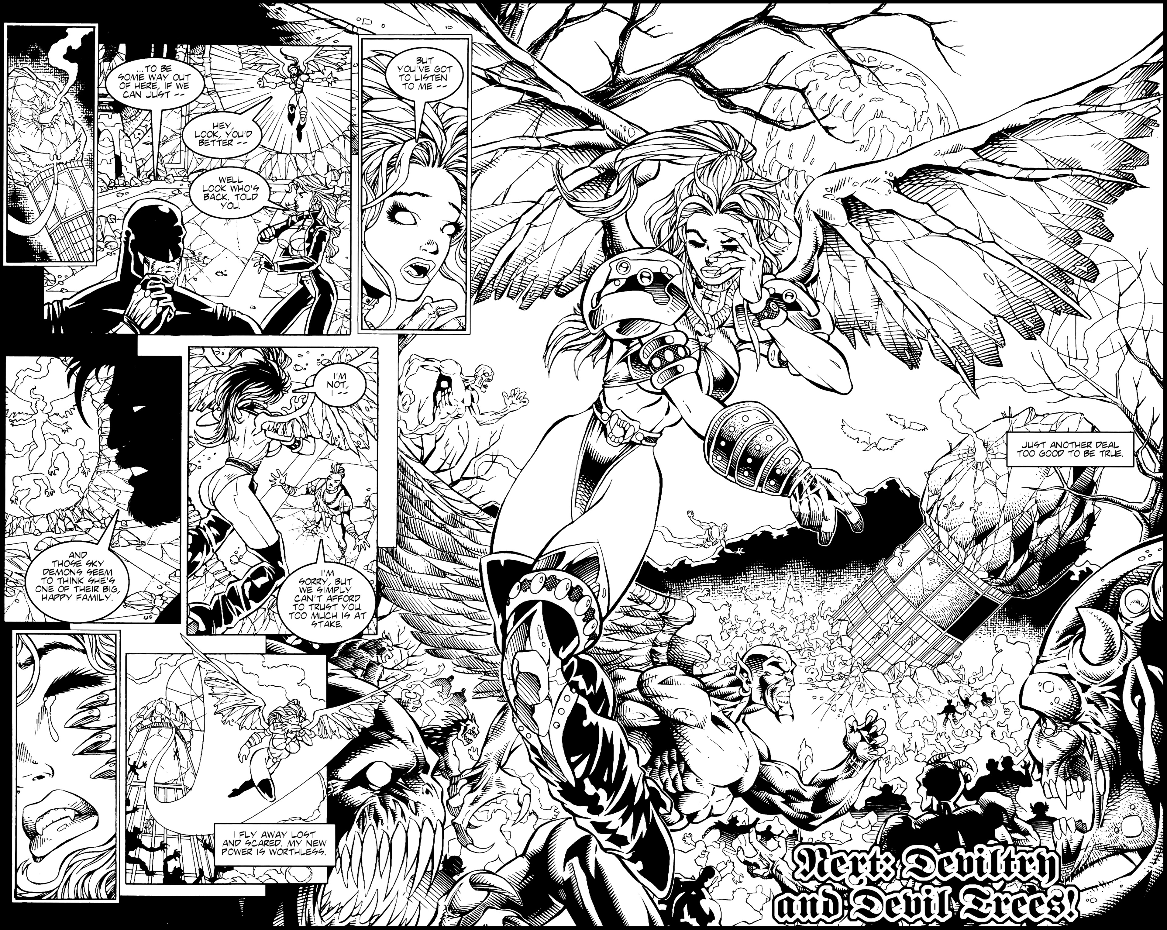 Read online Warrior Nun: Black & White comic -  Issue #10 - 21
