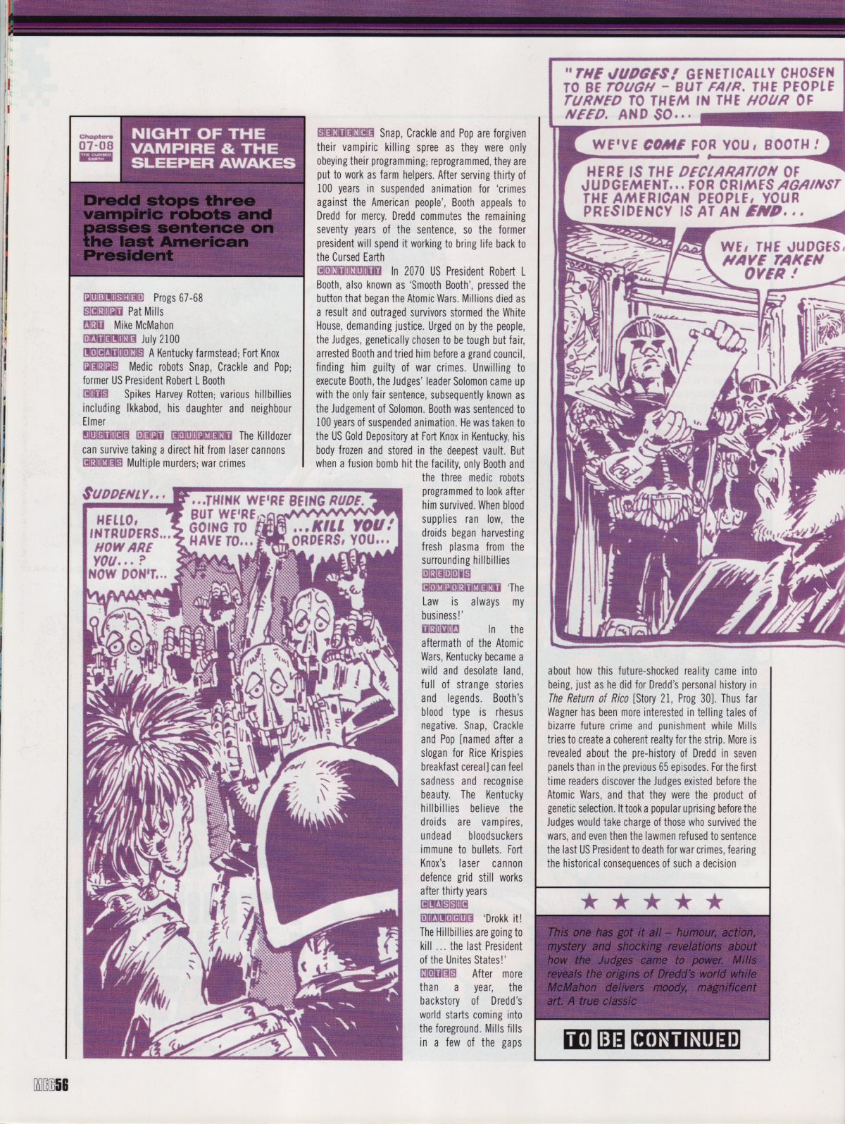 Read online Judge Dredd Megazine (Vol. 5) comic -  Issue #218 - 56