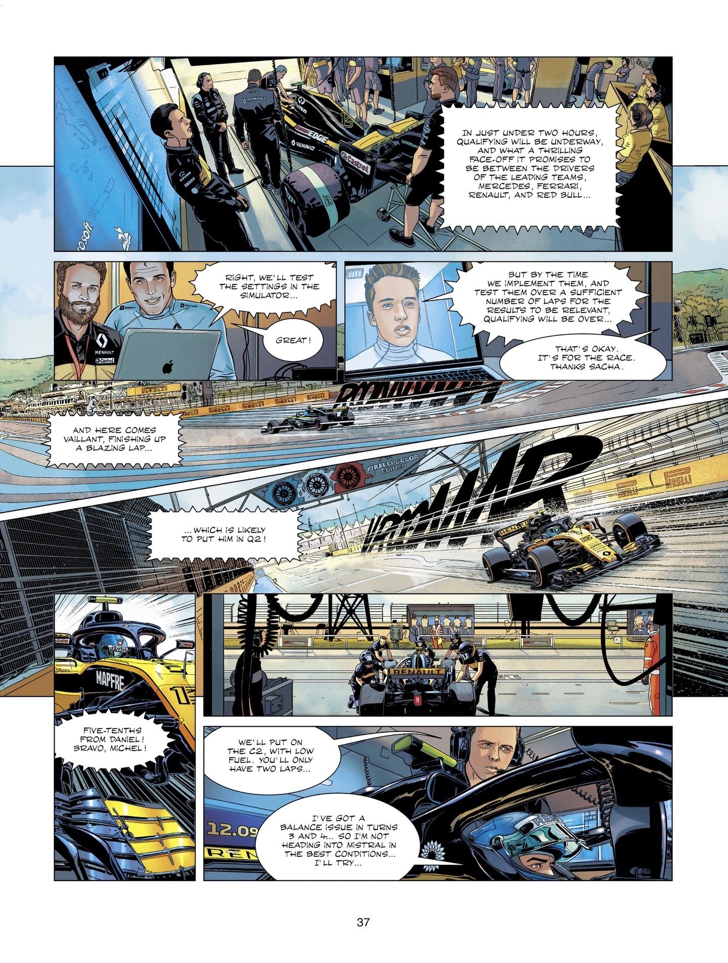 Read online Michel Vaillant comic -  Issue #8 - 37
