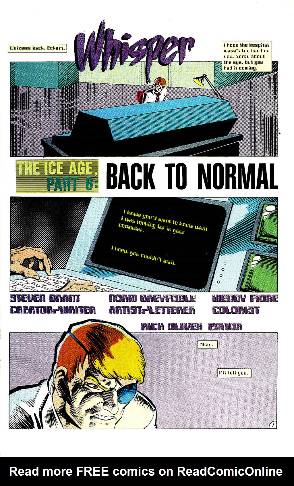 Read online Whisper (1986) comic -  Issue #6 - 3
