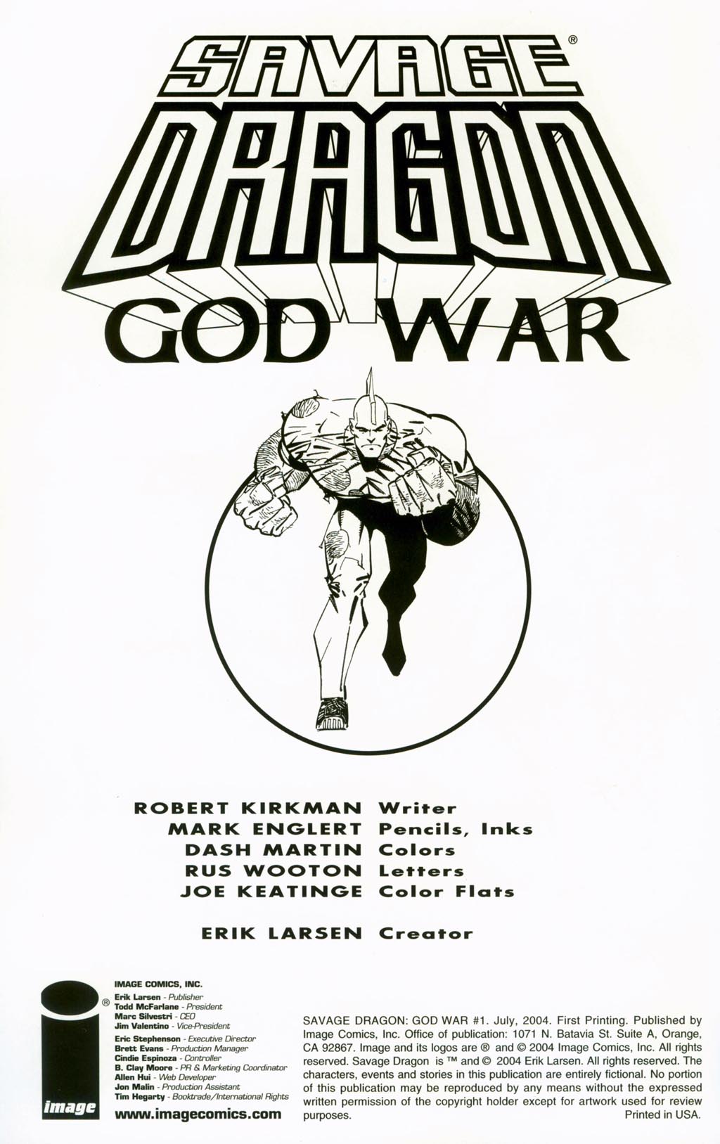 Read online Savage Dragon: God War comic -  Issue #1 - 2
